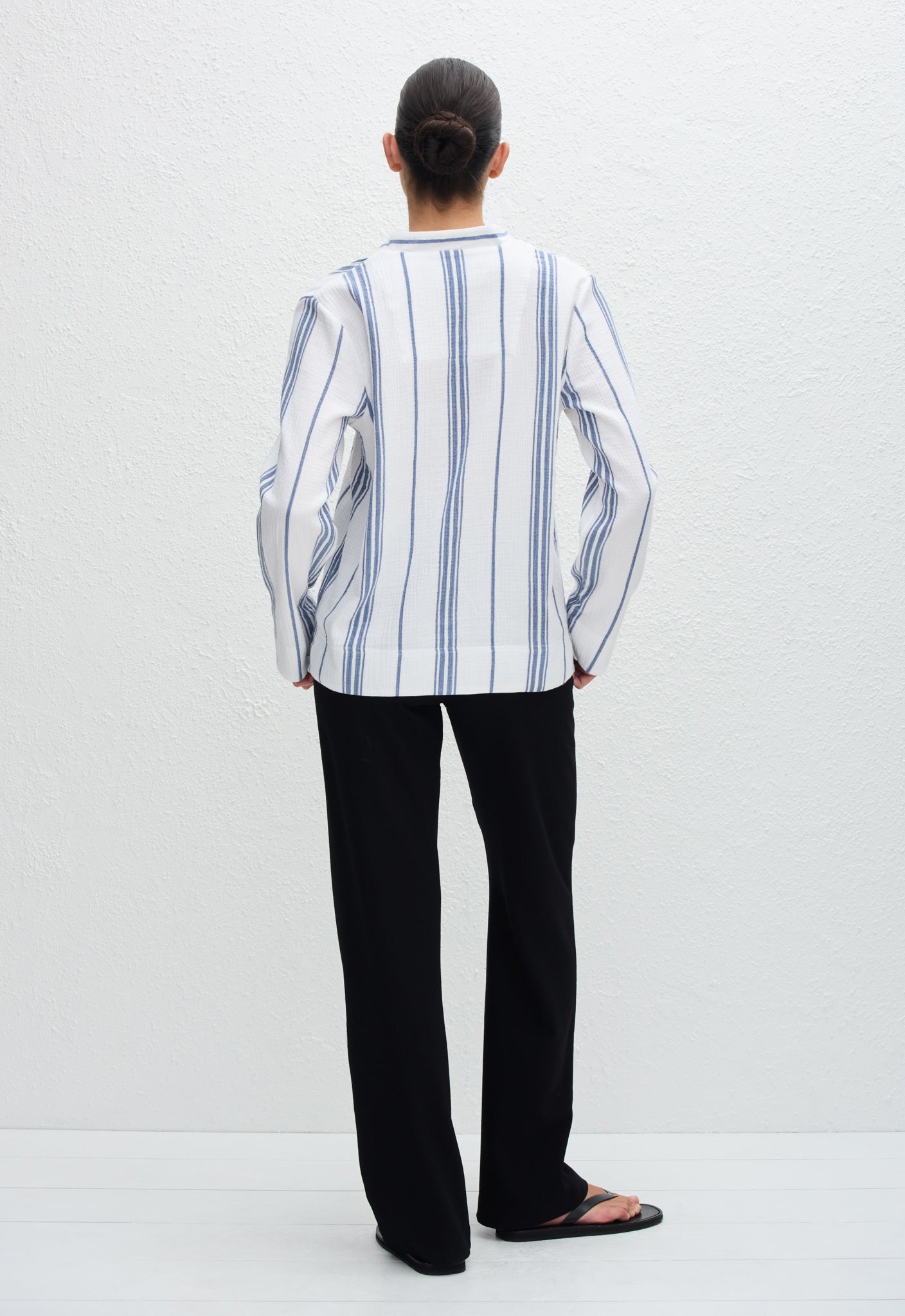 Matteau | Fisherman Popover Shirt - Porto Stripe