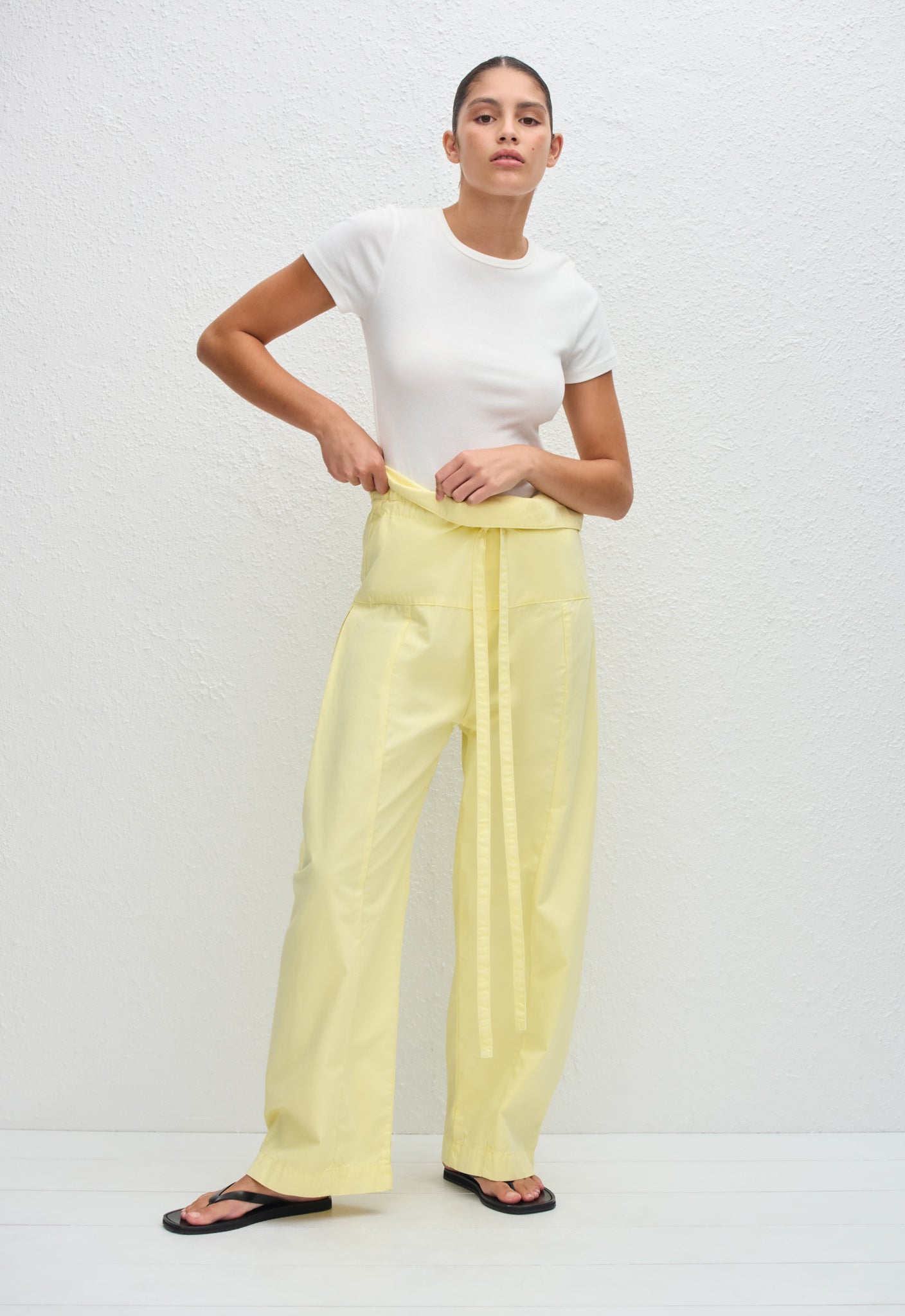 Matteau | Fisherman Drawcord Pant - Lemon
