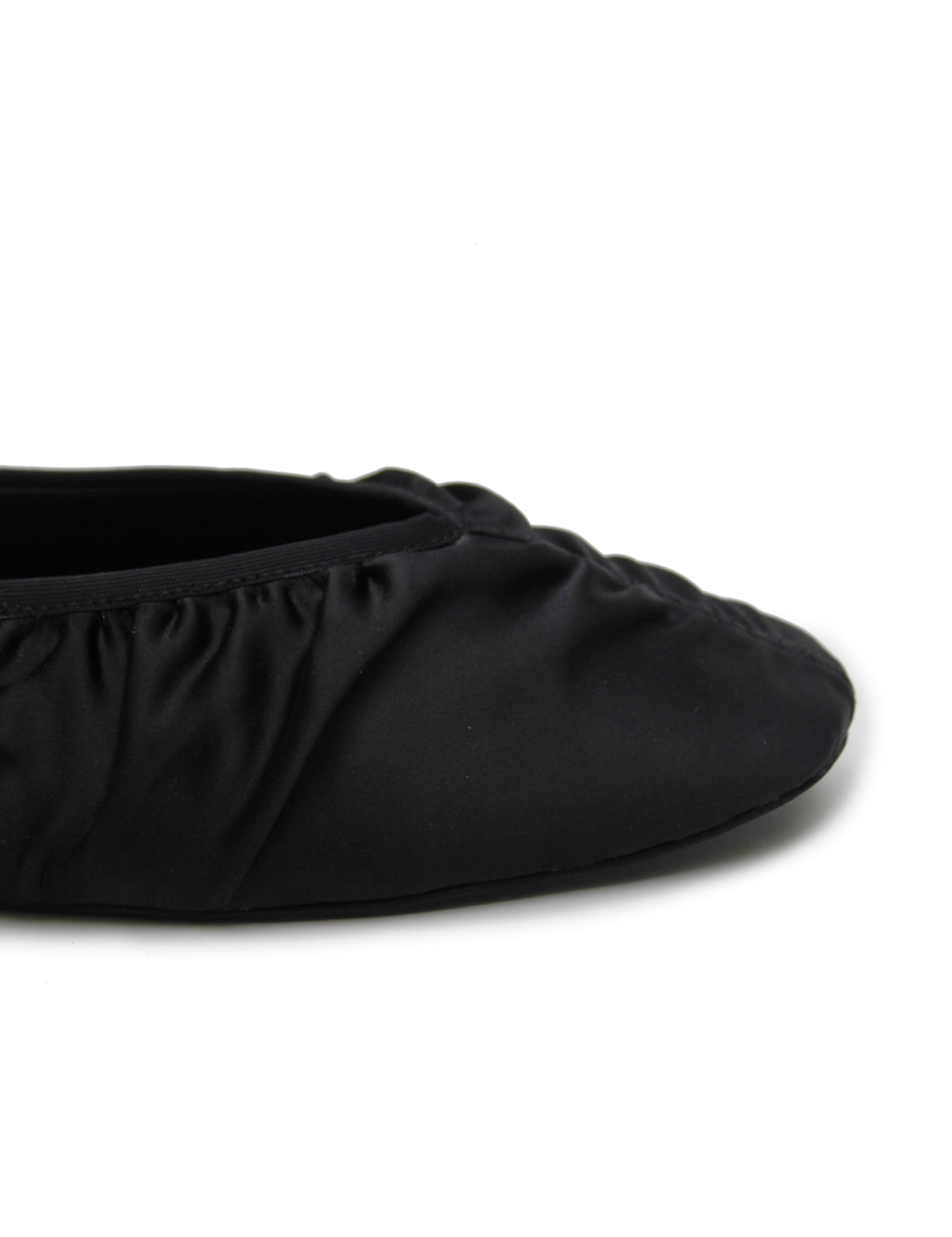 La Tribe | Gathered Flat - Black Satin