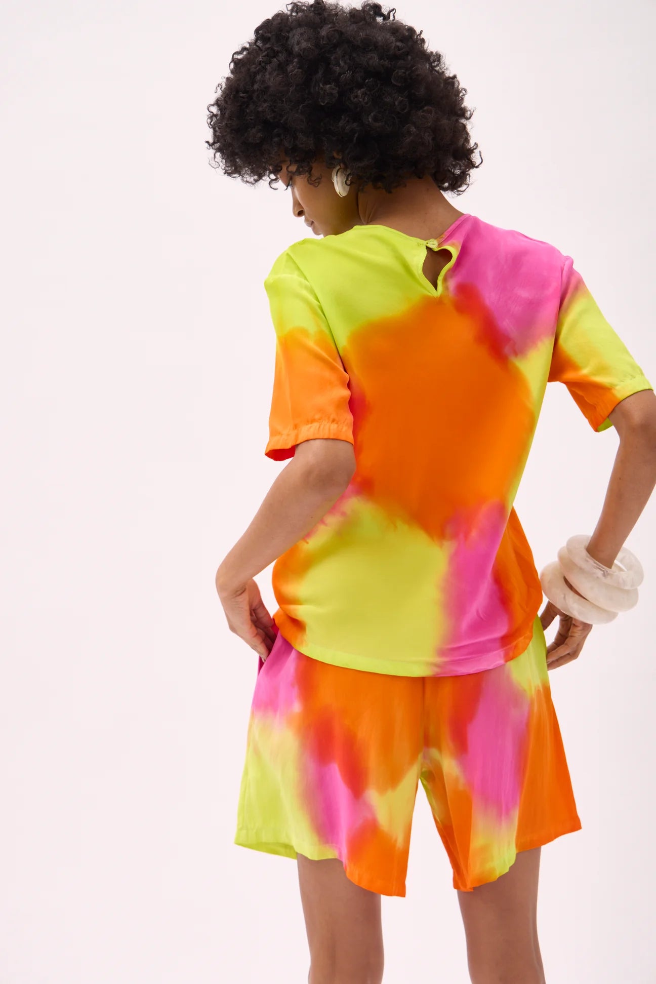 Gary Bigeni | Amber Shorts - Hand Painted Neon