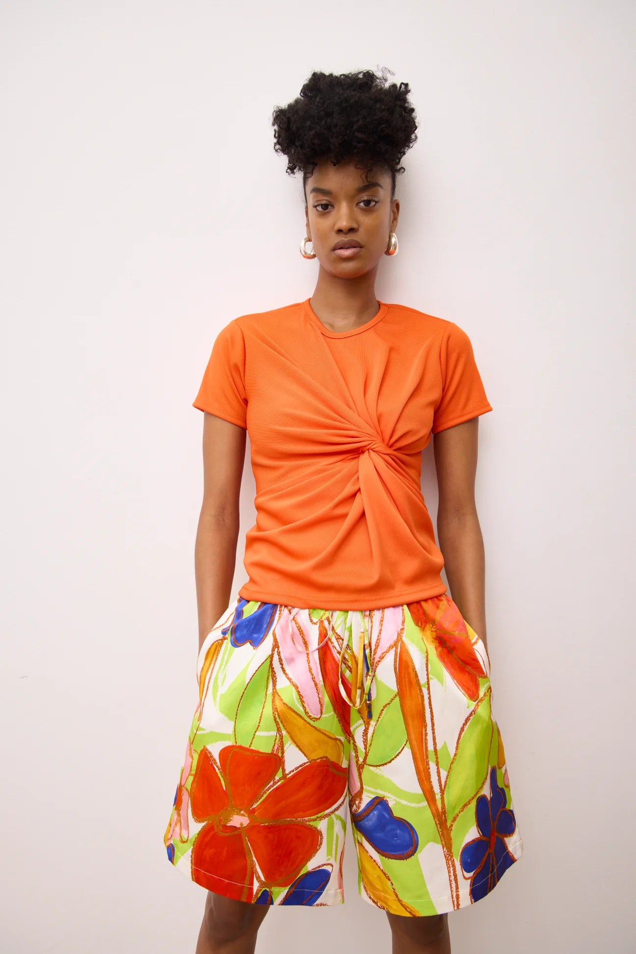 Gary Bigeni | Patrick Twist Top - Orange