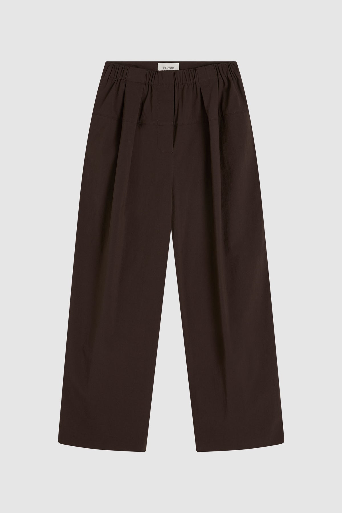 St Agni | Relaxed Pleat Pants - Bark