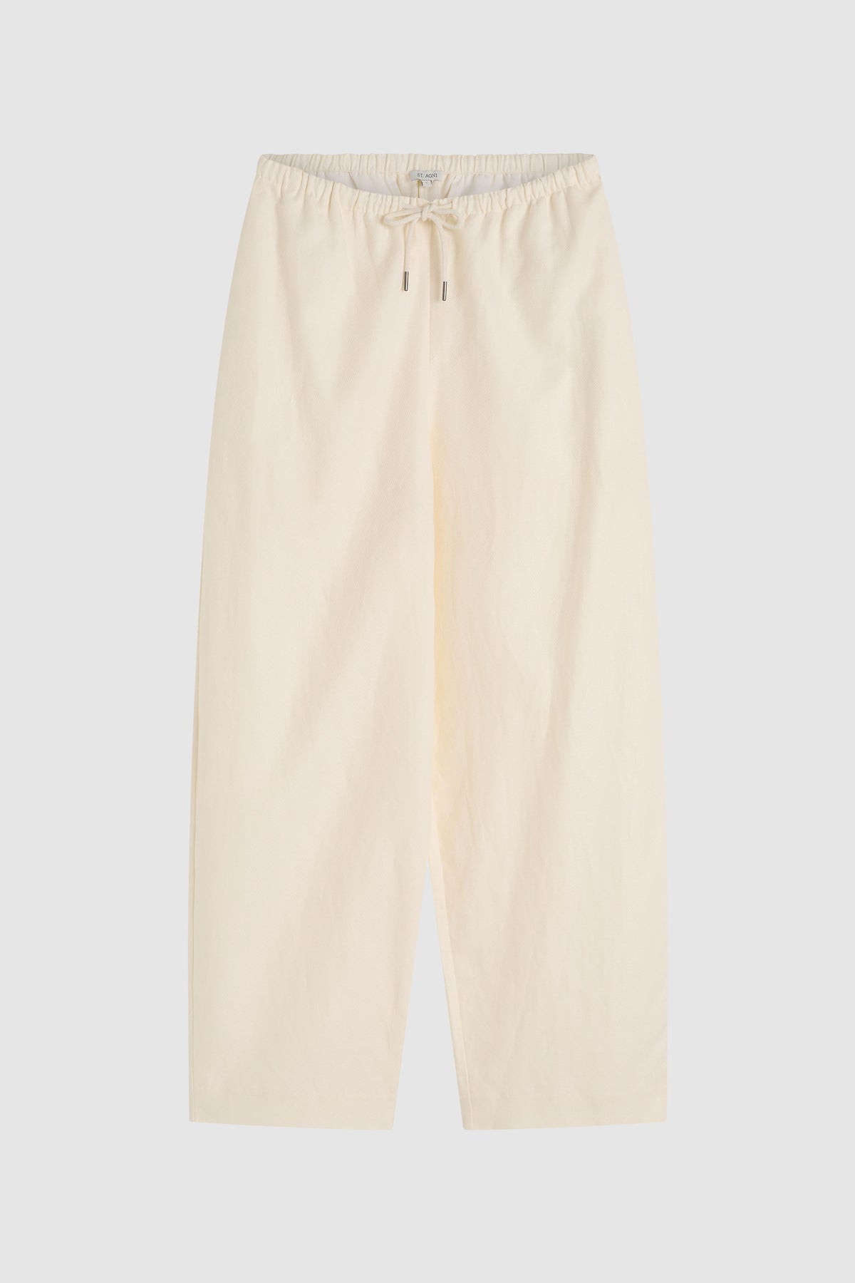 St Agni | Fine Drawstring Relaxed Pant - Ivory