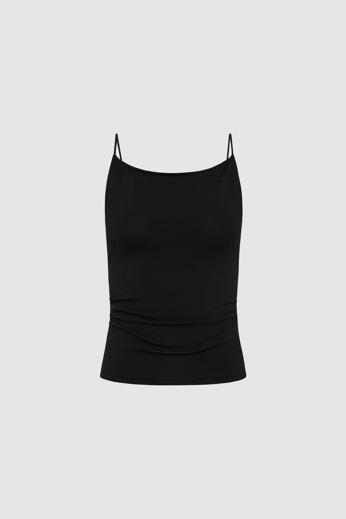 St Agni | Twist Back Knit Top - Black