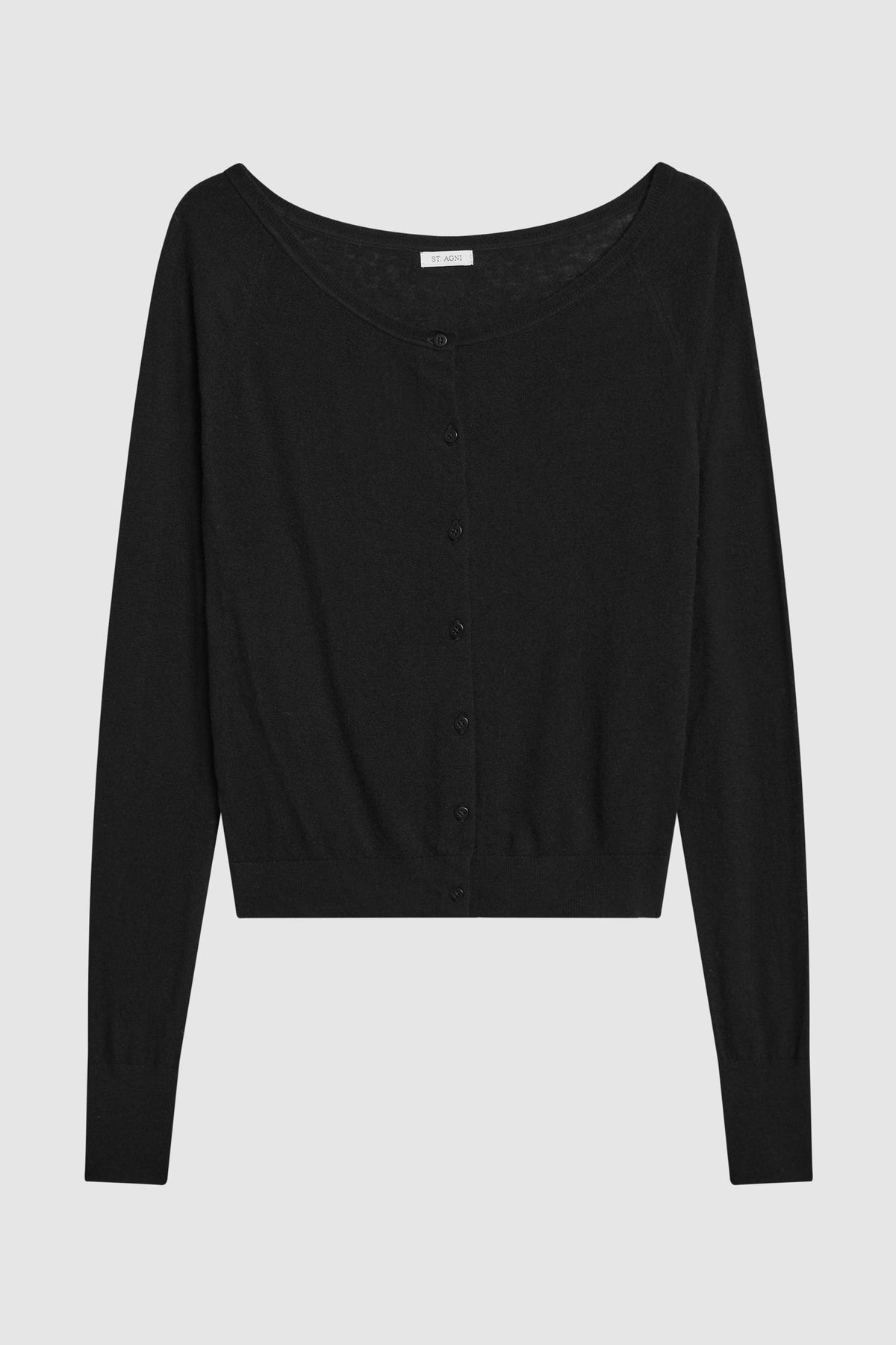 St Agni | Merino Wool Ballet Cardi - Black