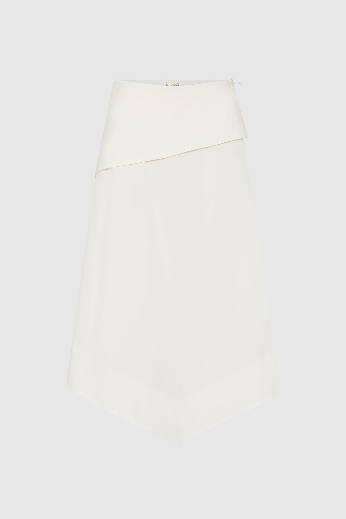 St Agni | Detachable Belt Asymm Skirt - Off White
