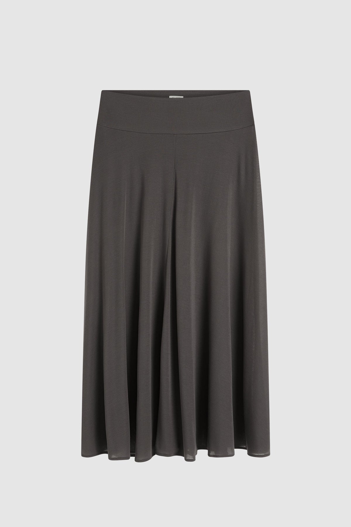 St Agni | Fluid Jersey Skirt - Soot