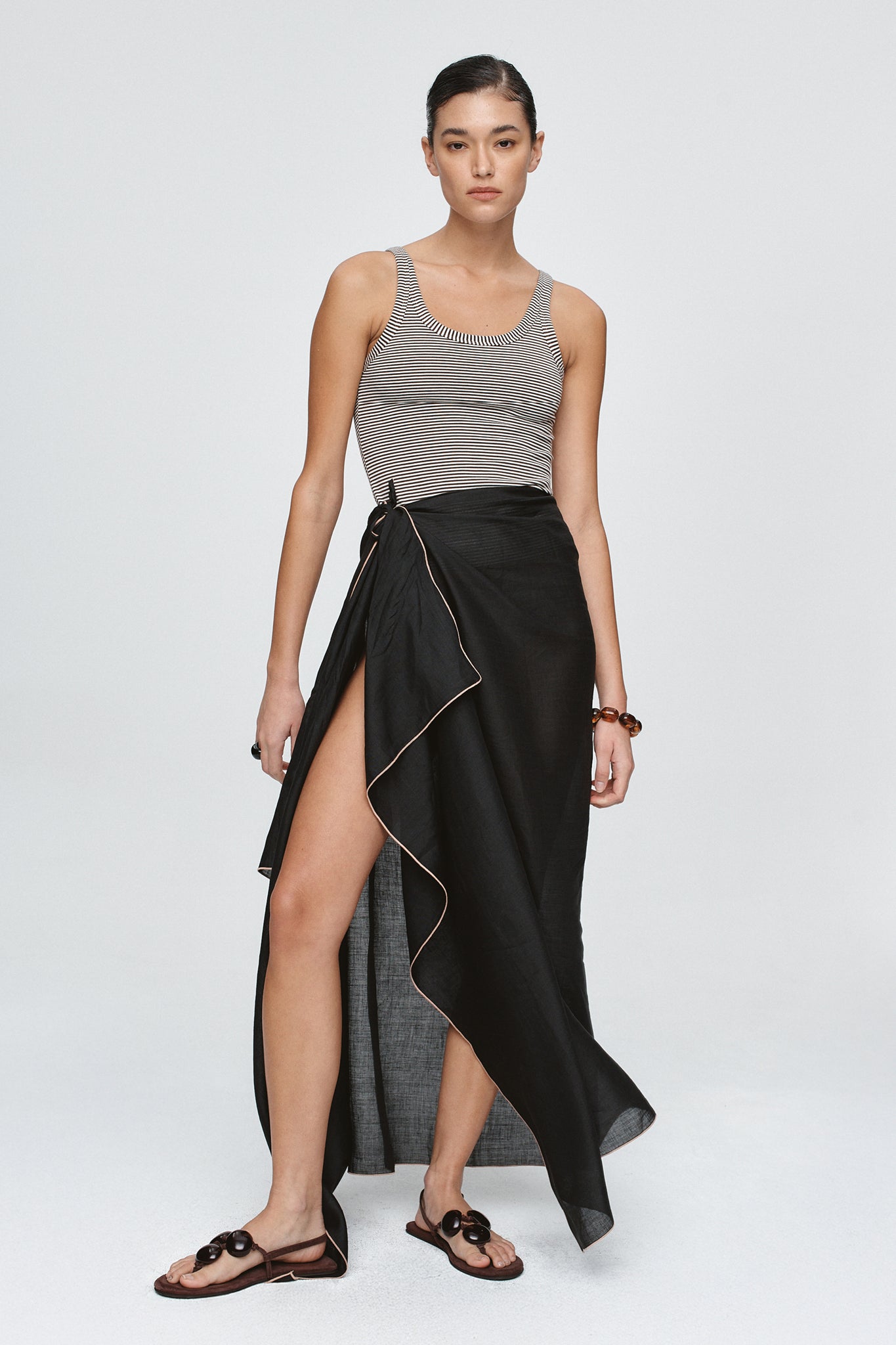 Marle | Hattie Sarong - Black