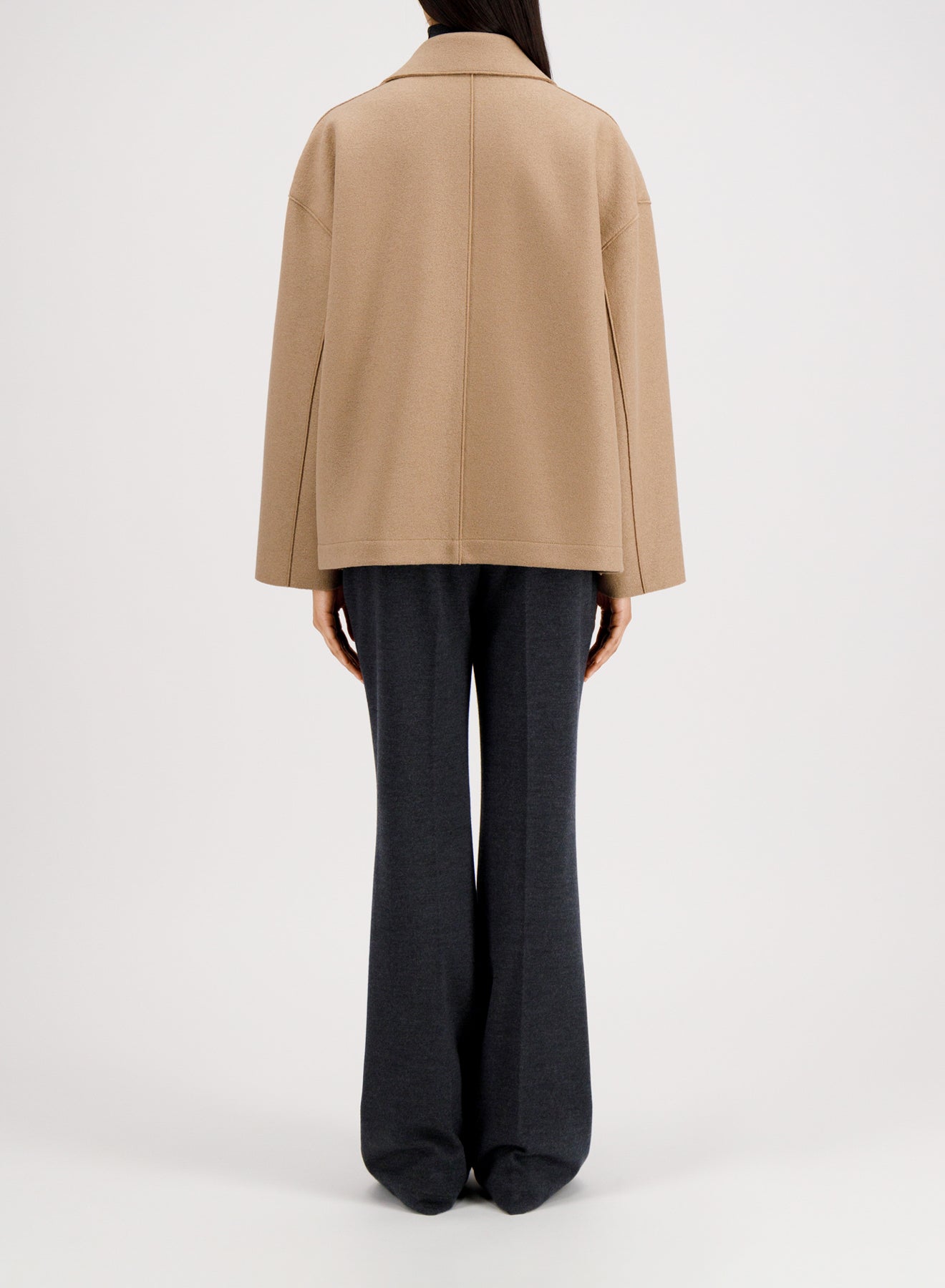 Harris Wharf London | Oversized Boxy Jacket - Tan