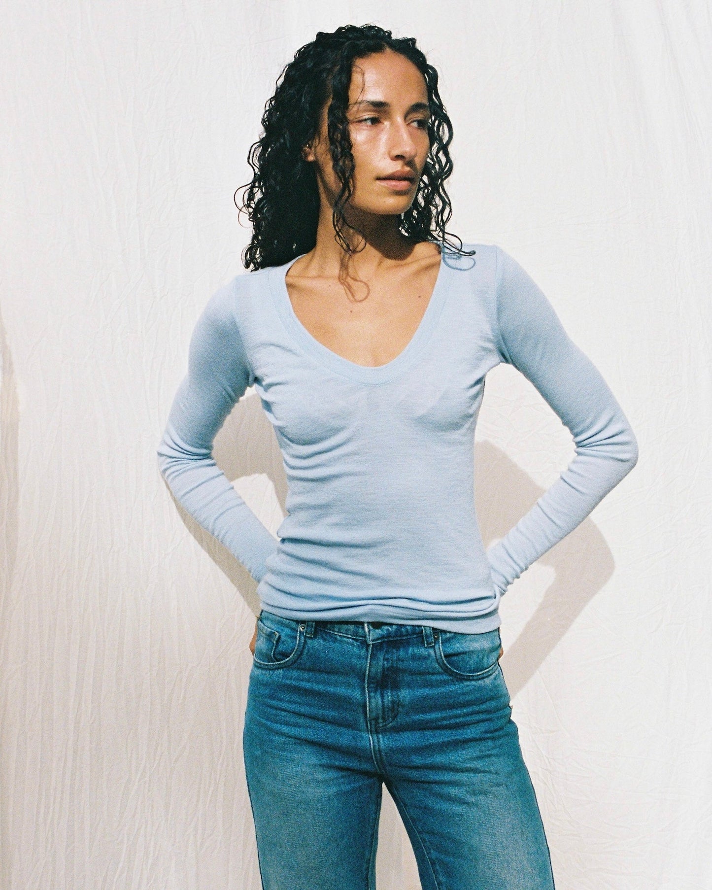 Dominique Healy | Uma Longsleeve - Baby Blue
