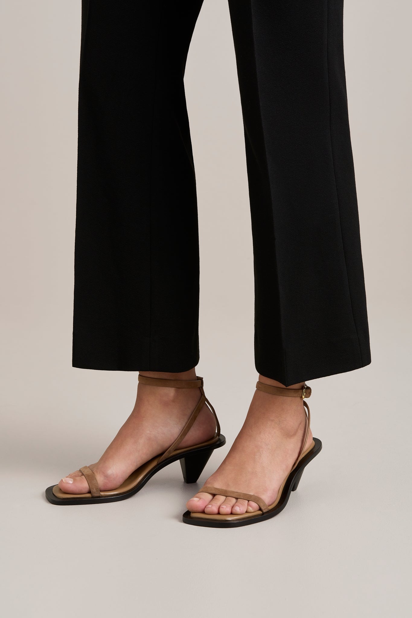 A.Emery | The Irving Heeled Sandal - Nutmeg Suede