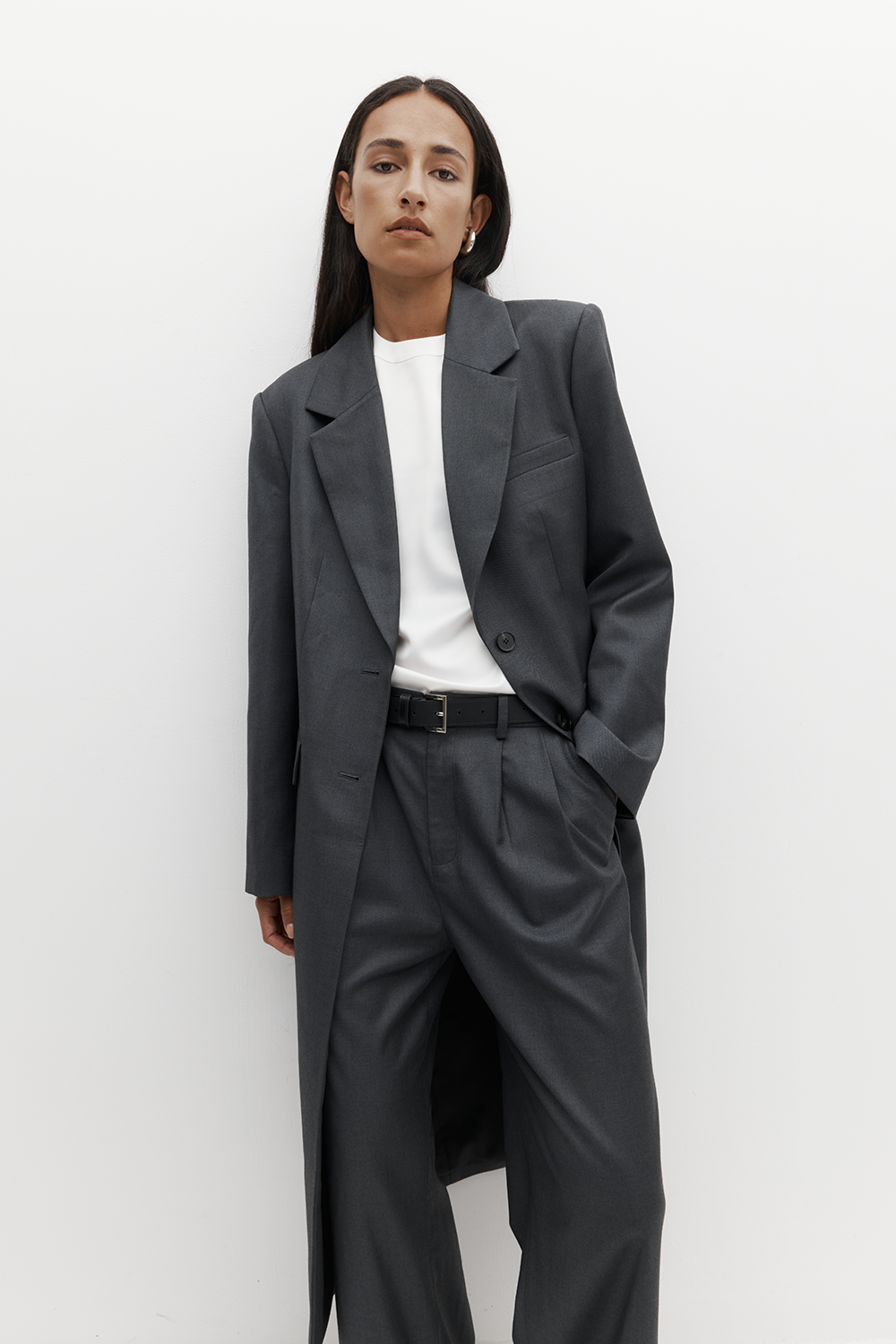 Rebe | Icon Suiting Coat - Charcoal