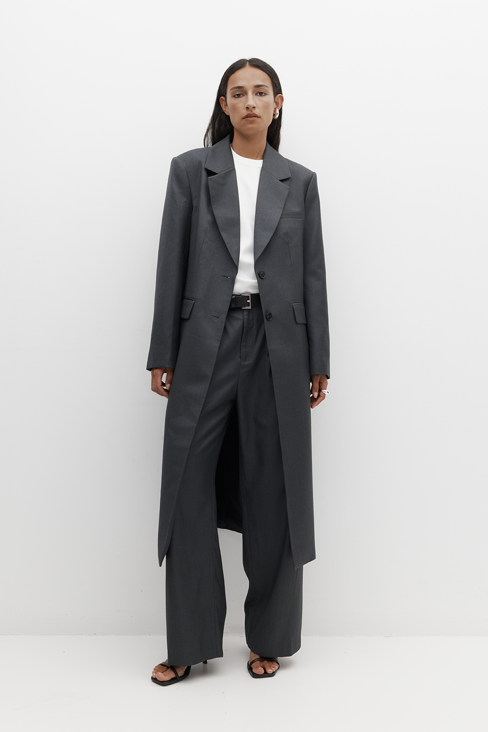 Rebe | Icon Suiting Coat - Charcoal