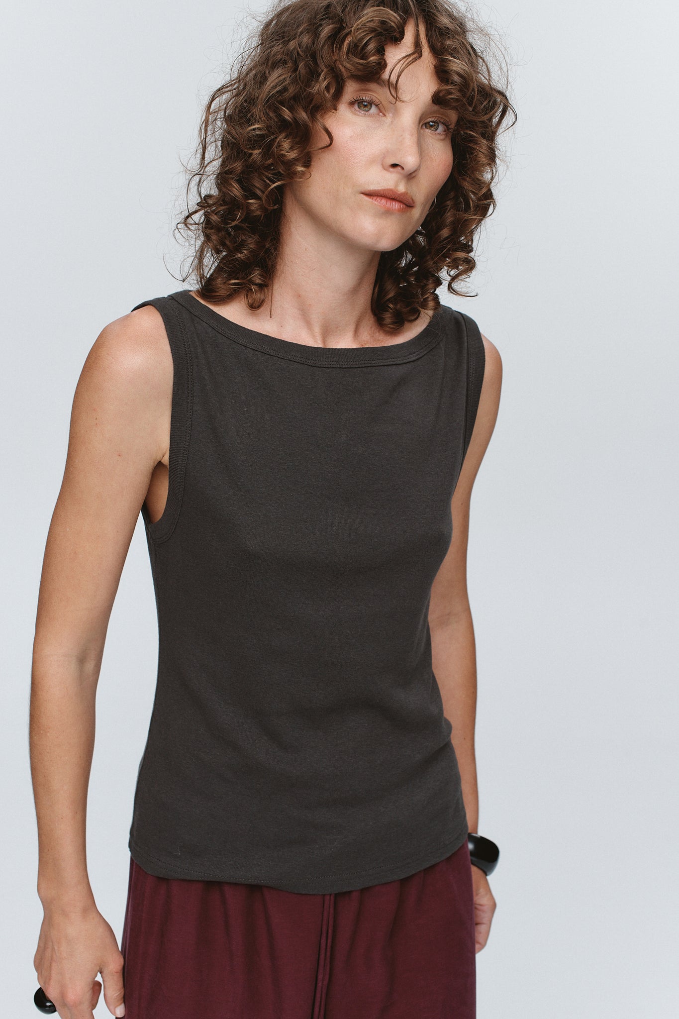 Marle | Jill Singlet - Charcoal