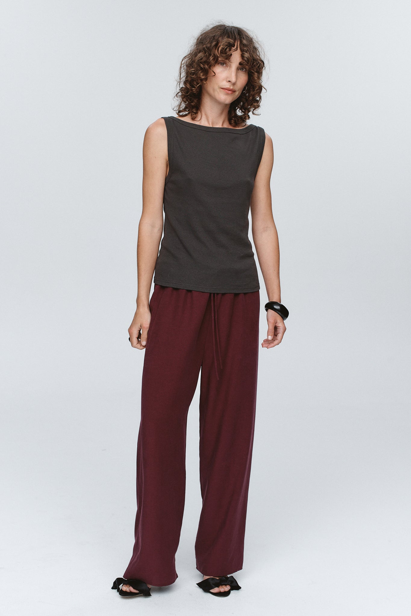 Marle | Jill Singlet - Charcoal