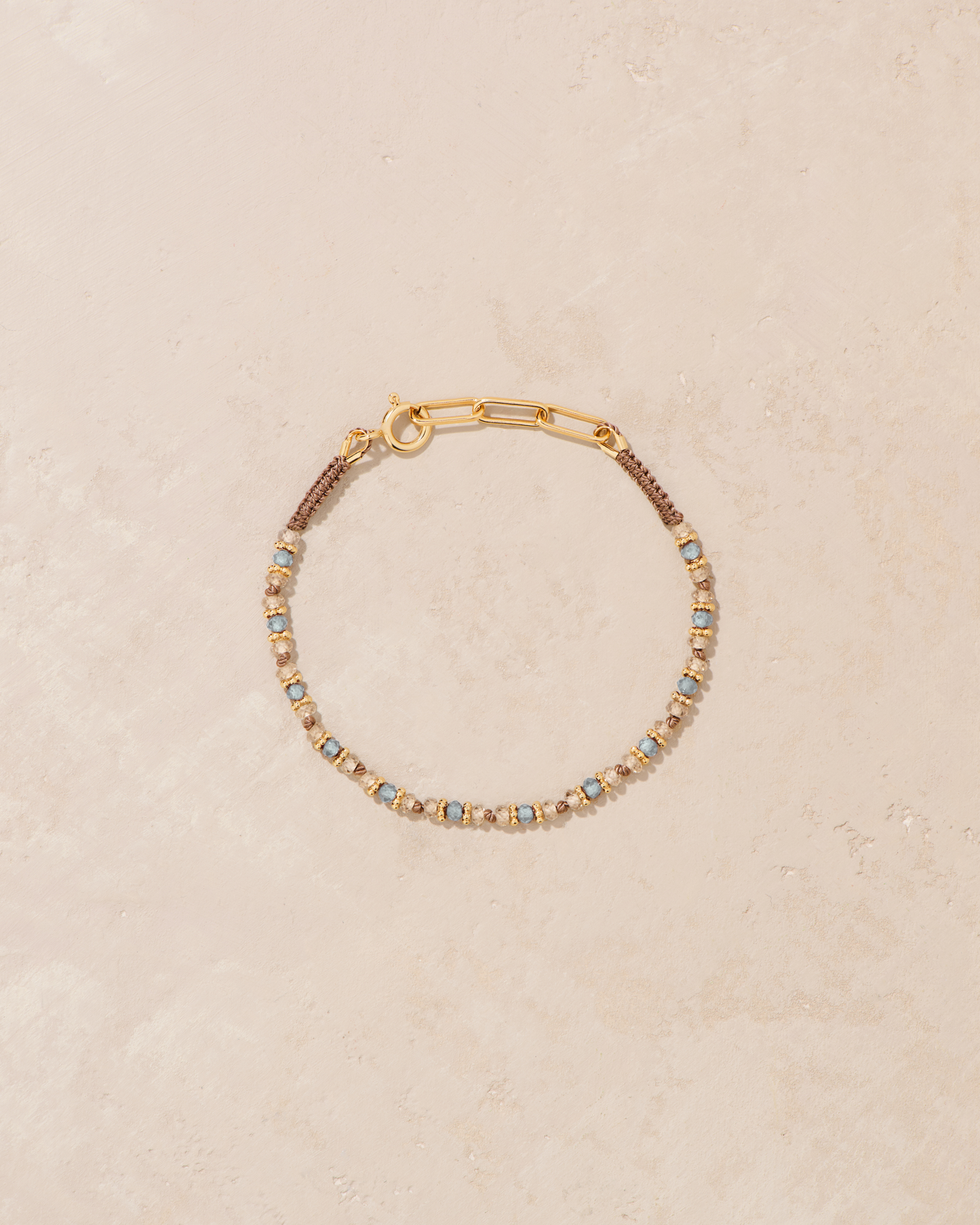 Tityaravy | Kravat Bracelet 078 - Champagne Zircon / Blue Zircon