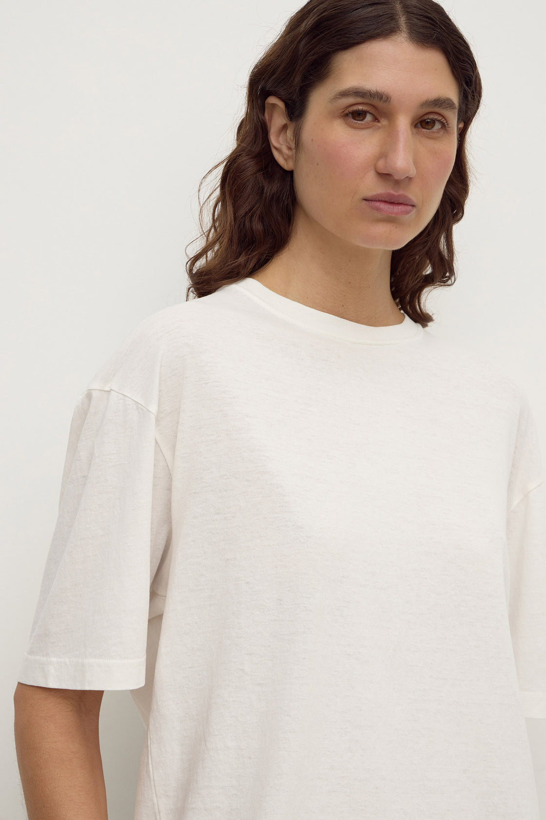 Assembly Label | Kira Cotton Hemp Tee - Antique White