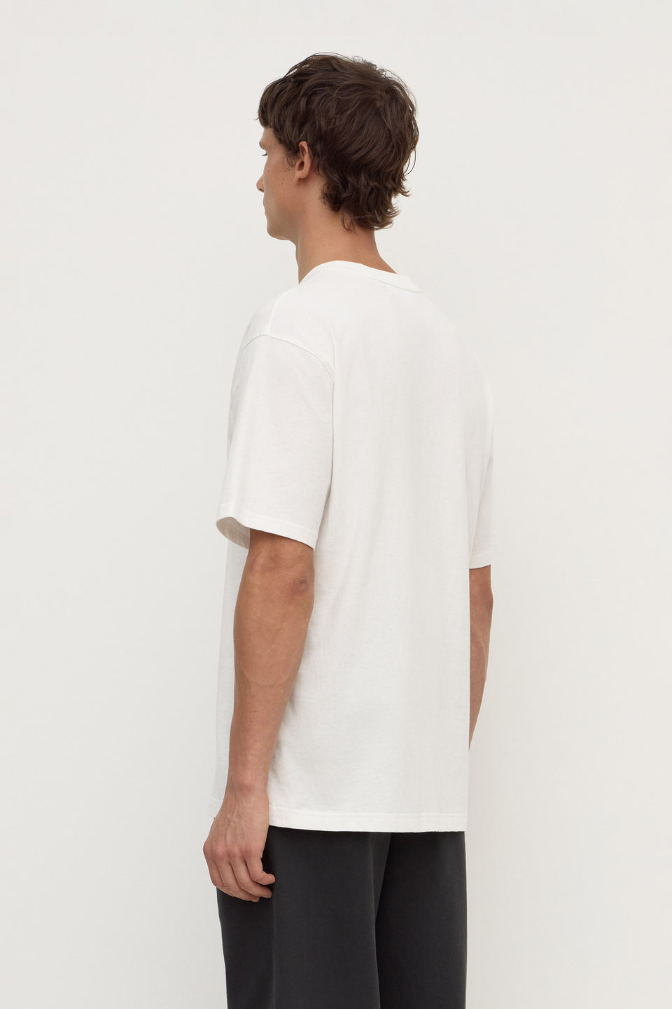 Assembly Label | Knox Organic Oversized Tee - Antique White