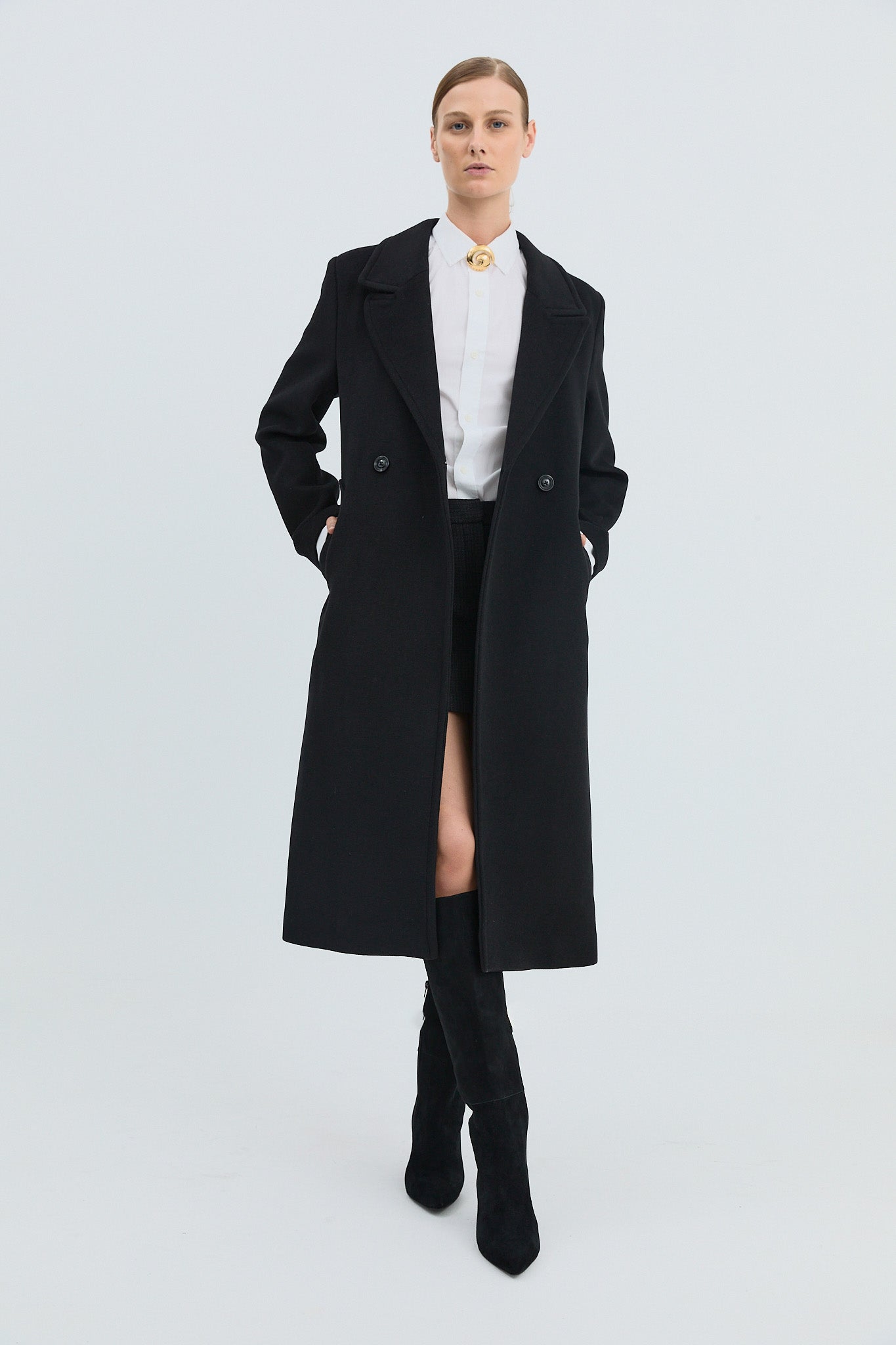 La Tribe | Leone Knee High - Black Suede