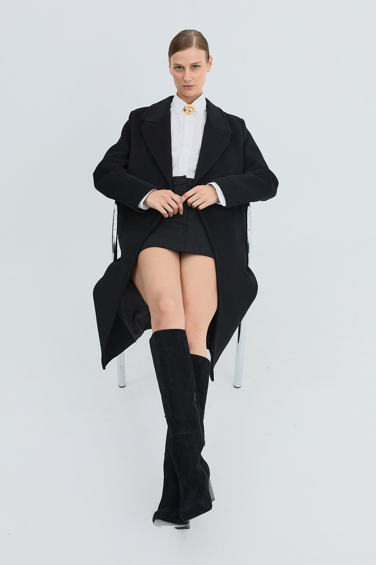 La Tribe | Leone Knee High - Black Suede