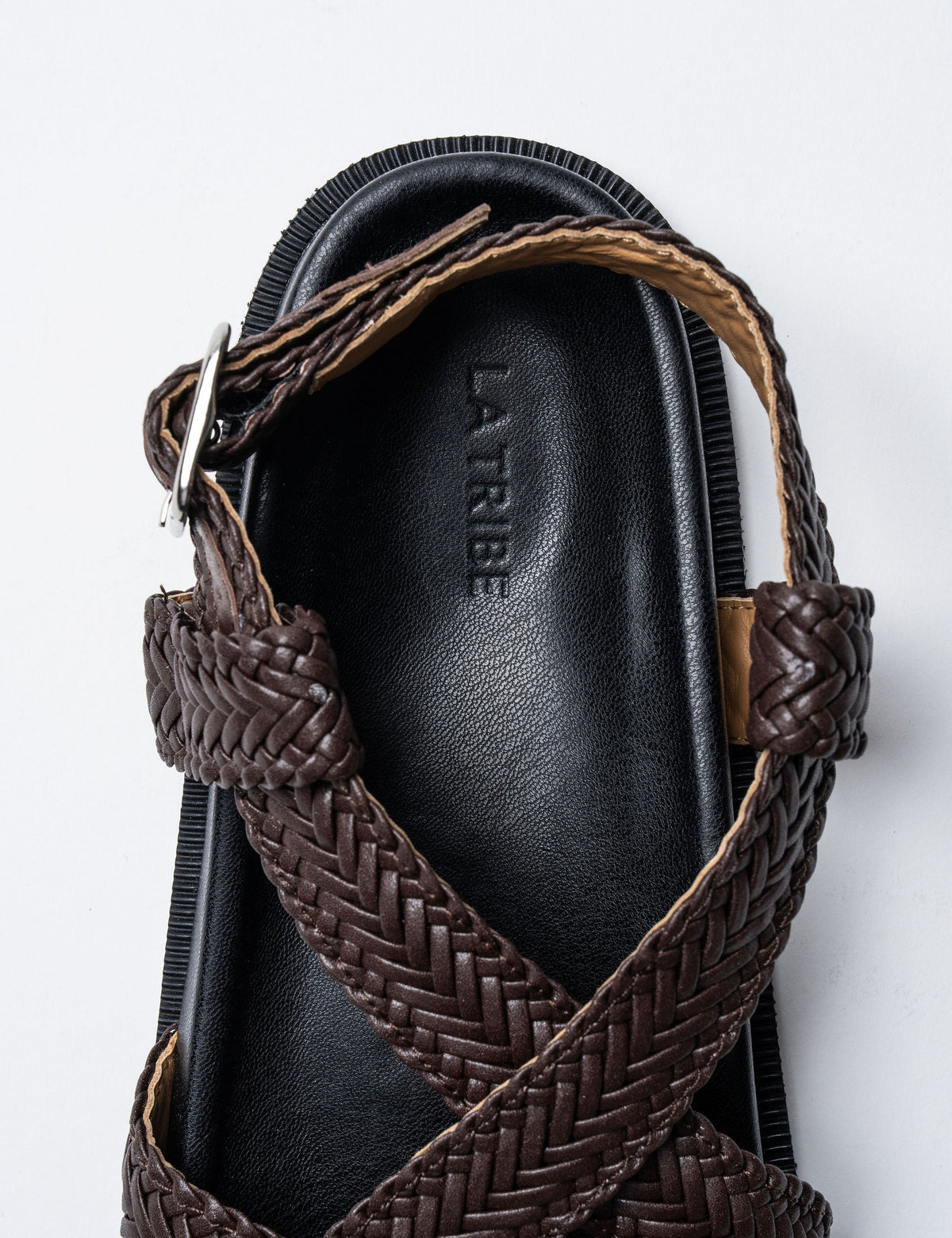 La Tribe | Amara Braided Sandal - Brown