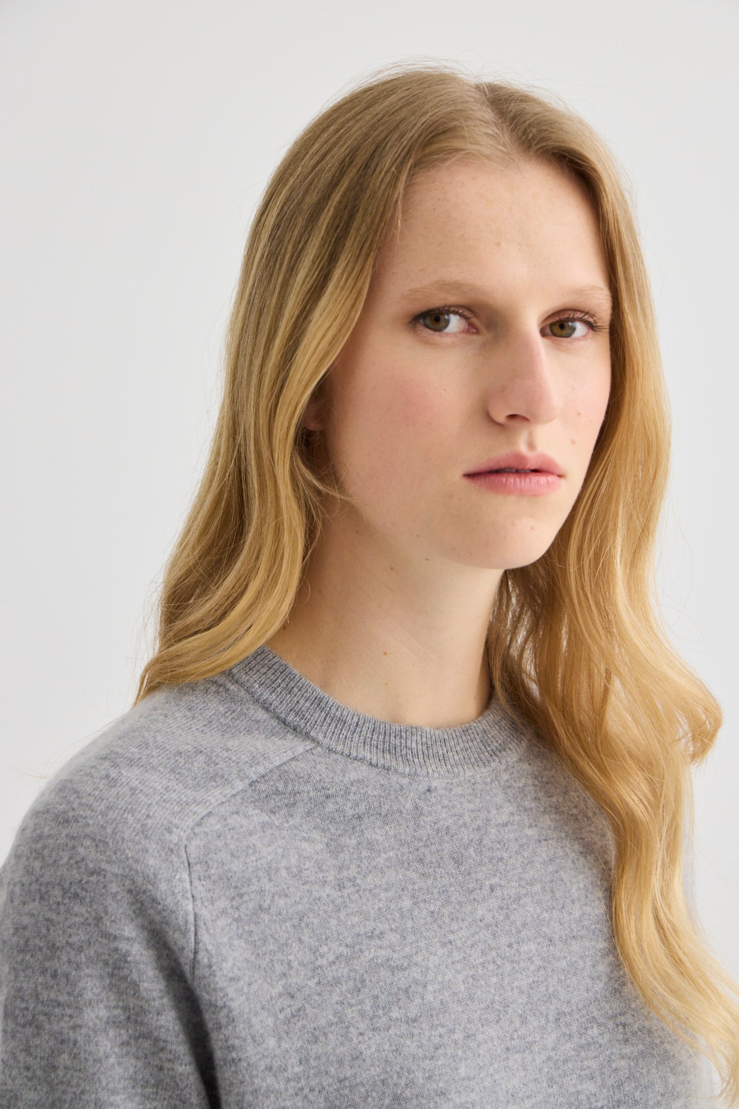 Laing | Jasper Short Sleeve Crewneck - Grey Marle