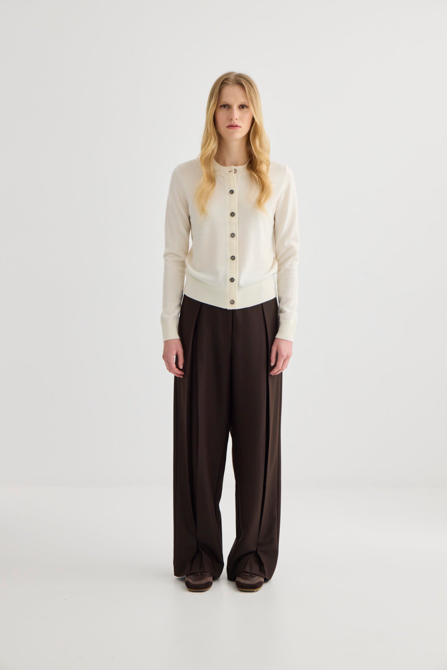 Laing | Sylvia Merino Cardigan - Ivory