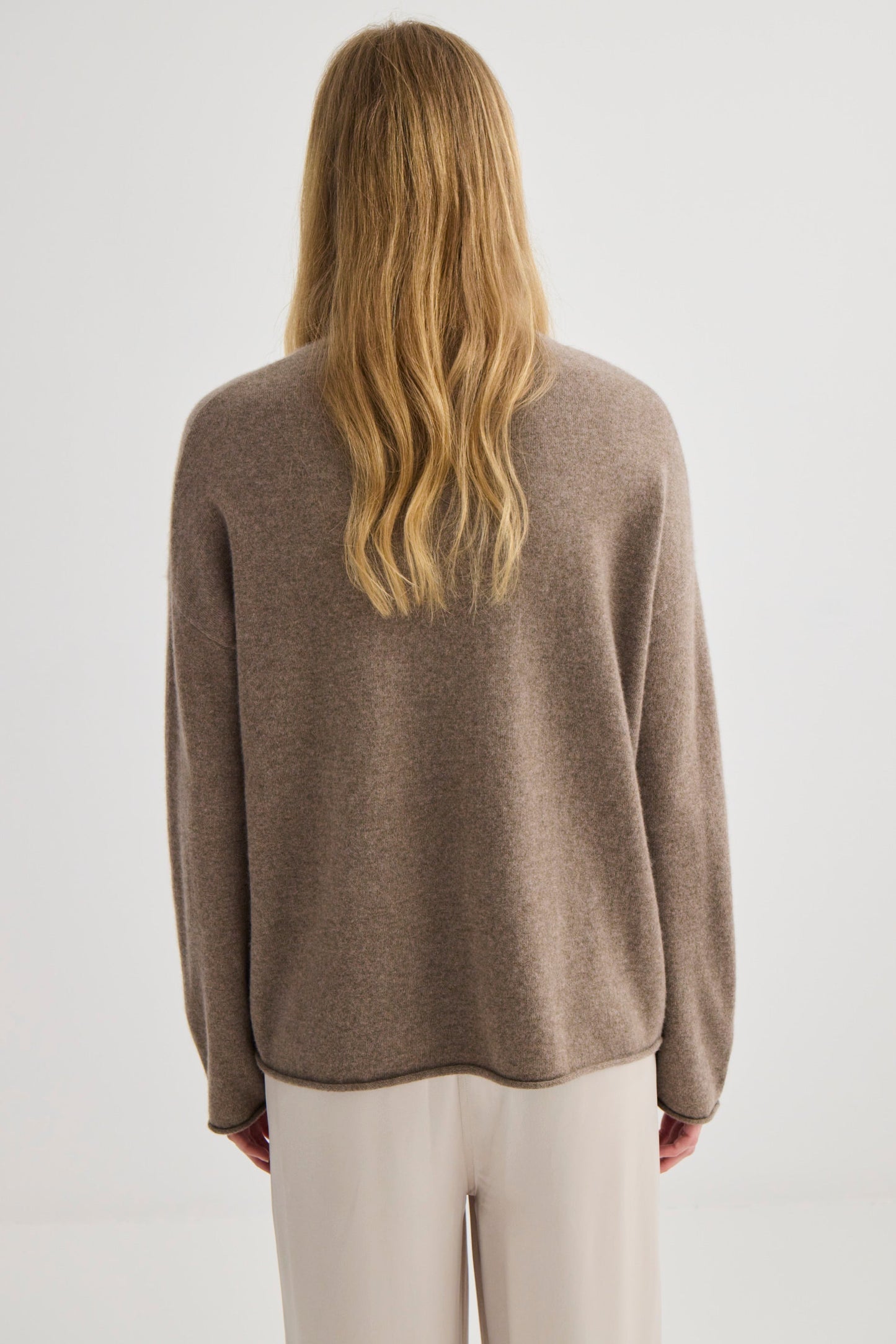 Laing | Mara Cashmere Funnel Neck - Cocoa Marle