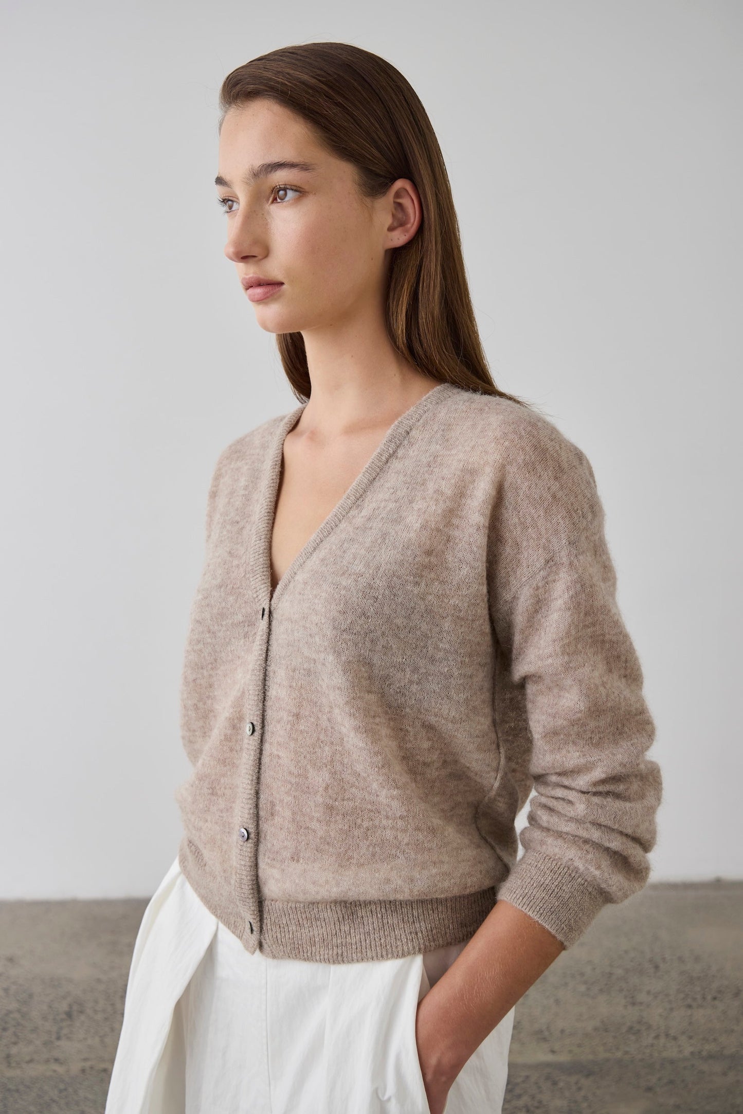 Laing | Fine Alpaca Cardigan - Hazel