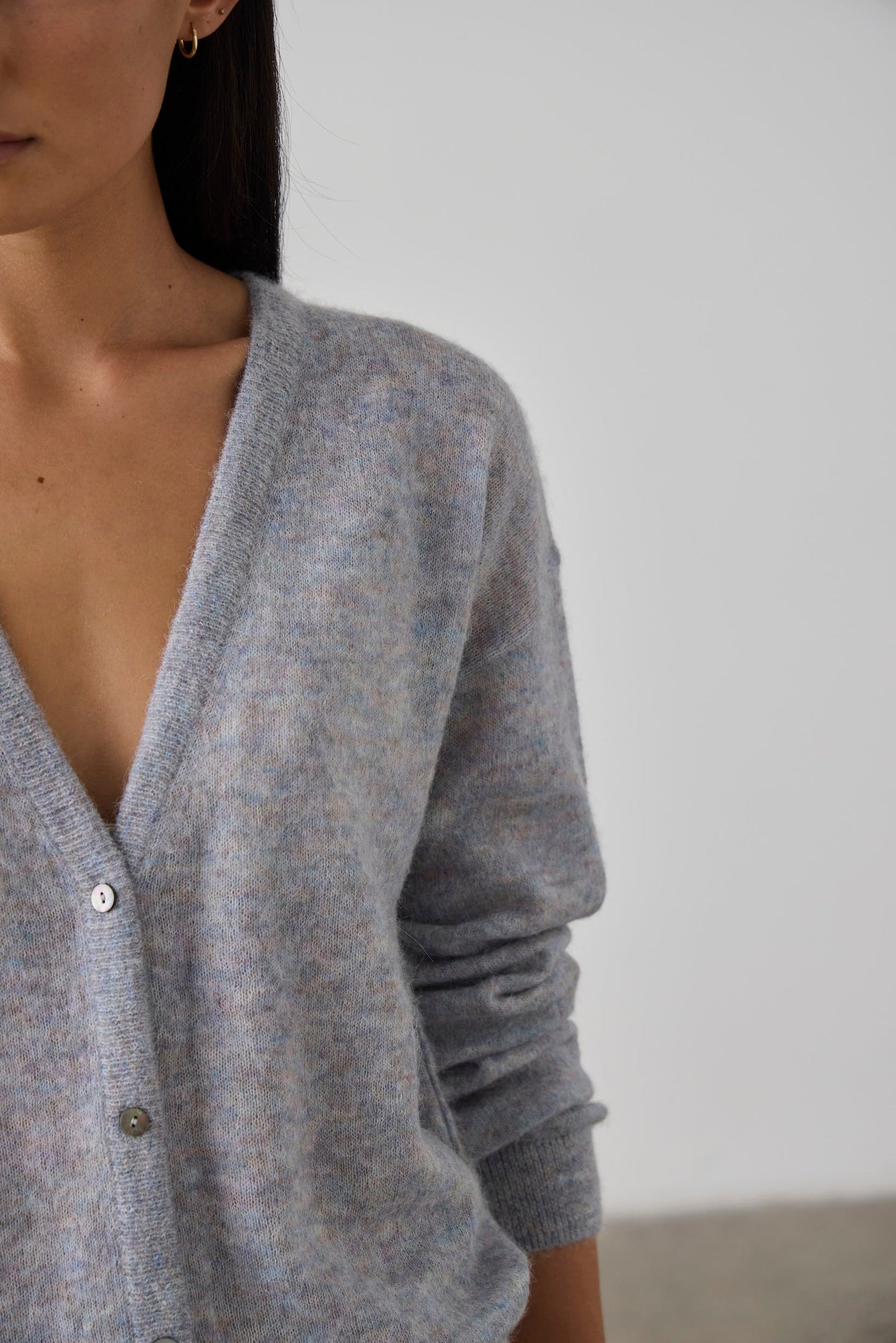 Laing | Fine Alpaca Cardigan - Heather