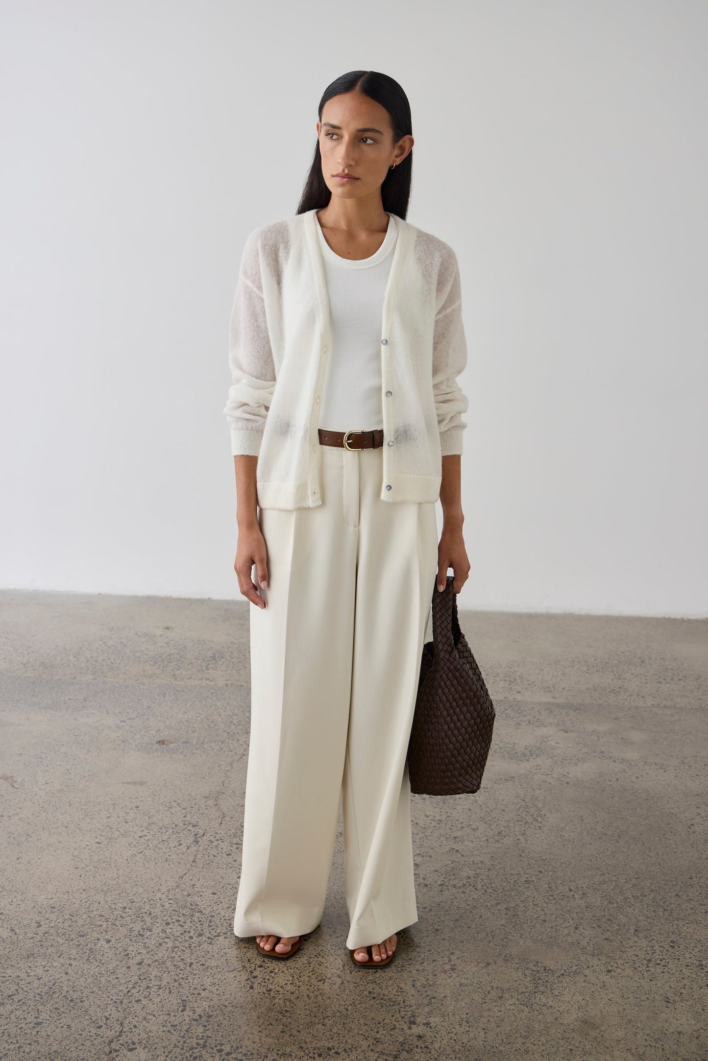Laing | Fine Alpaca Cardigan - Cream