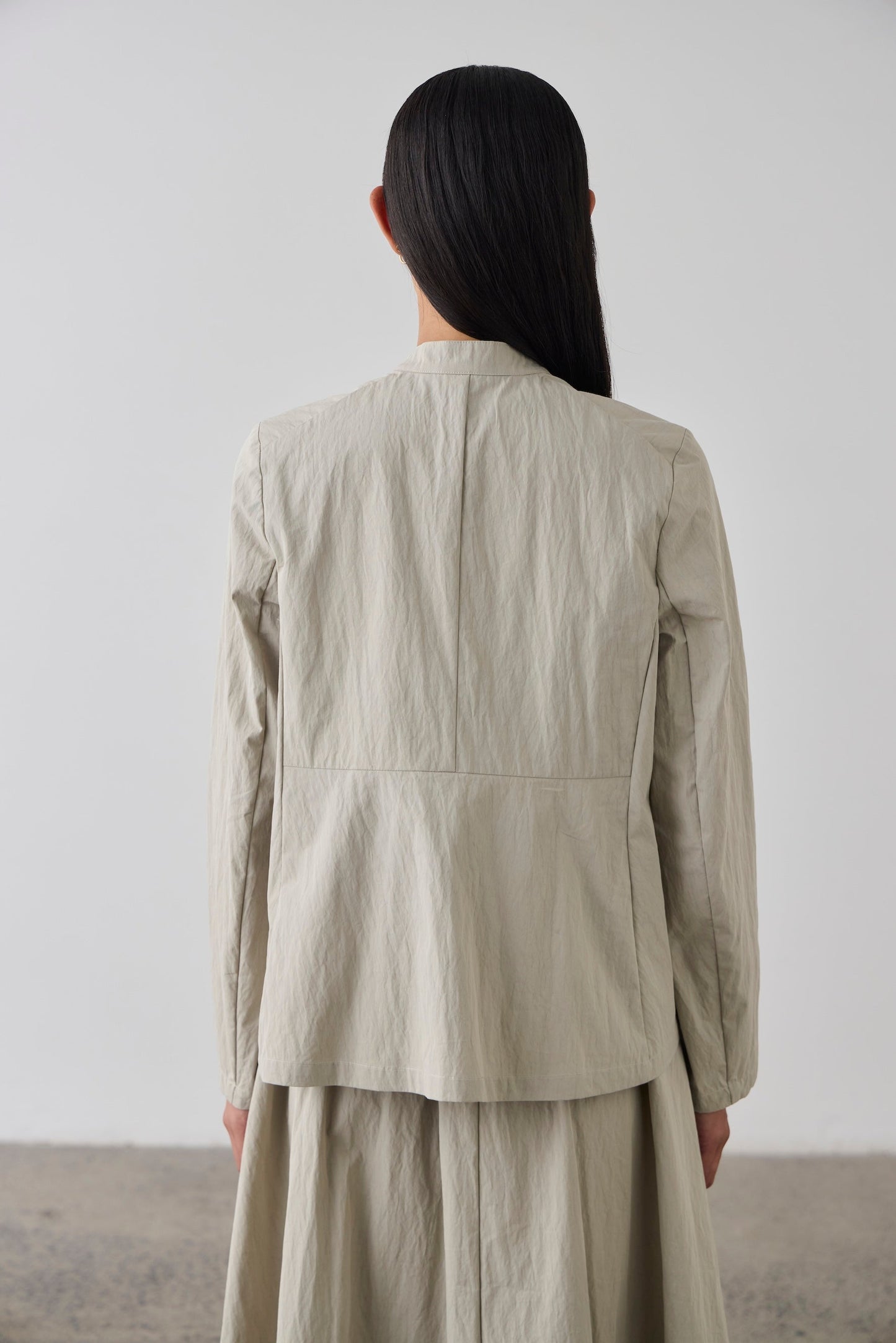 Laing | Mandarin Shirt Jacket - Pale Sage