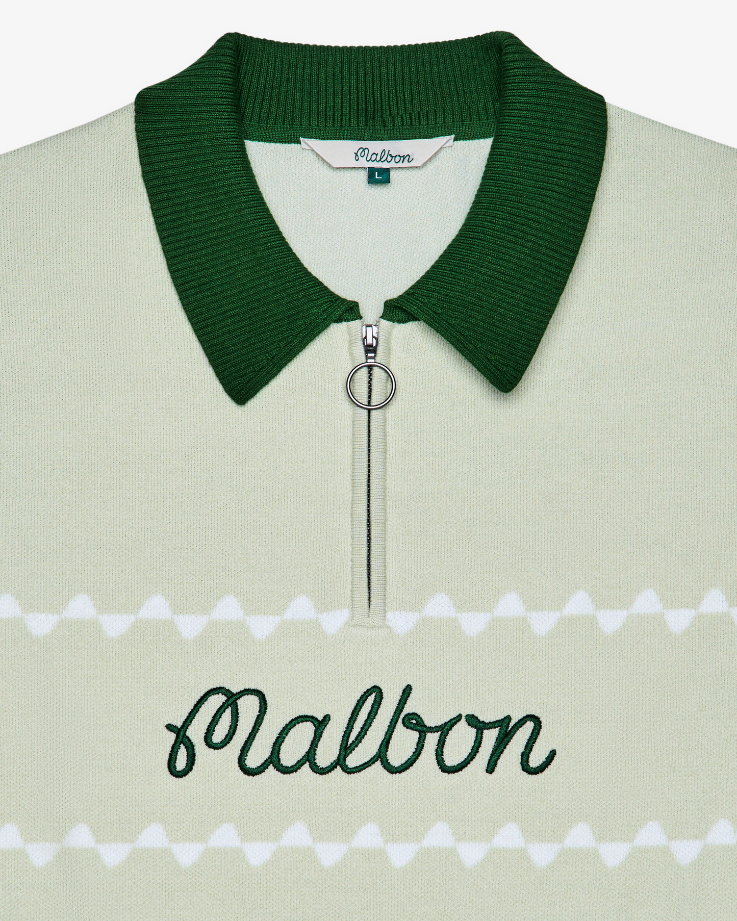 Malbon | Benny Sweater Polo - Green Tint