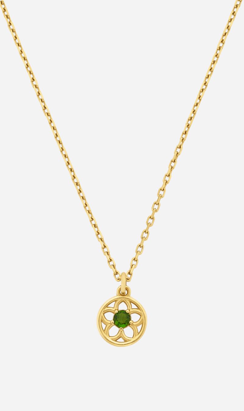 Zoe & Morgan | Manuka Necklace - Gold/Chrome Diopside
