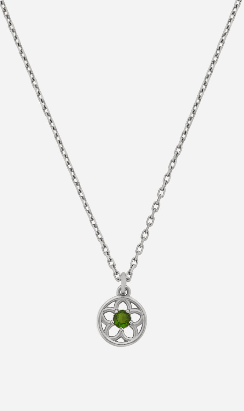Zoe & Morgan | Manuka Necklace - Silver/Chrome Diopside