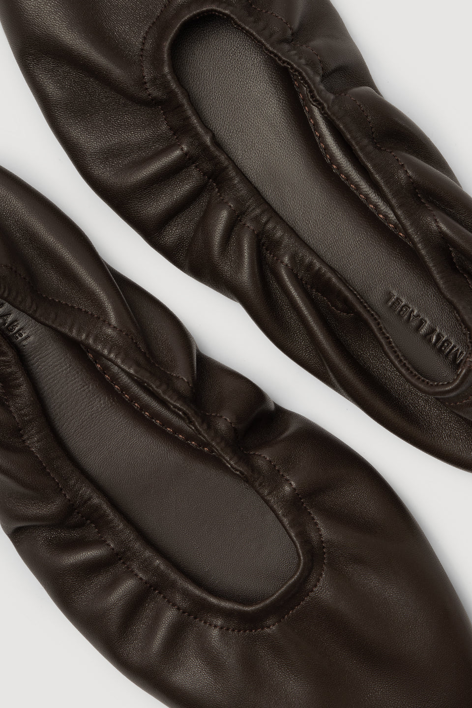 Assembly Label | Marion Leather Ballet Flat - Walnut