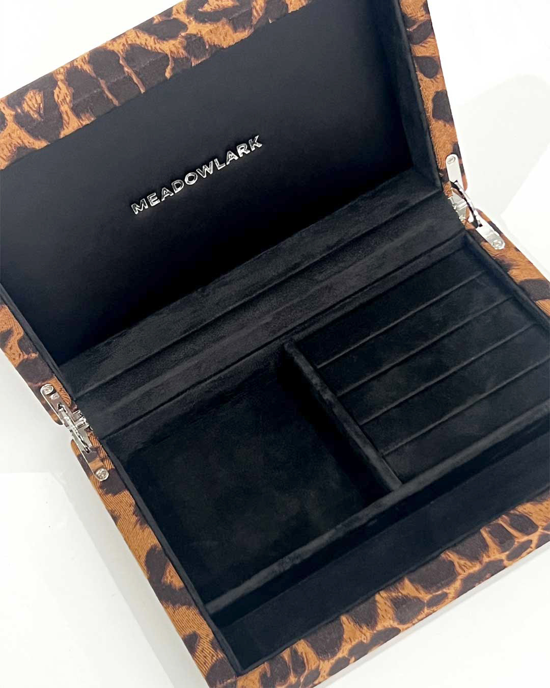 Meadowlark | Velvet Jewellery Box Small - Leopard