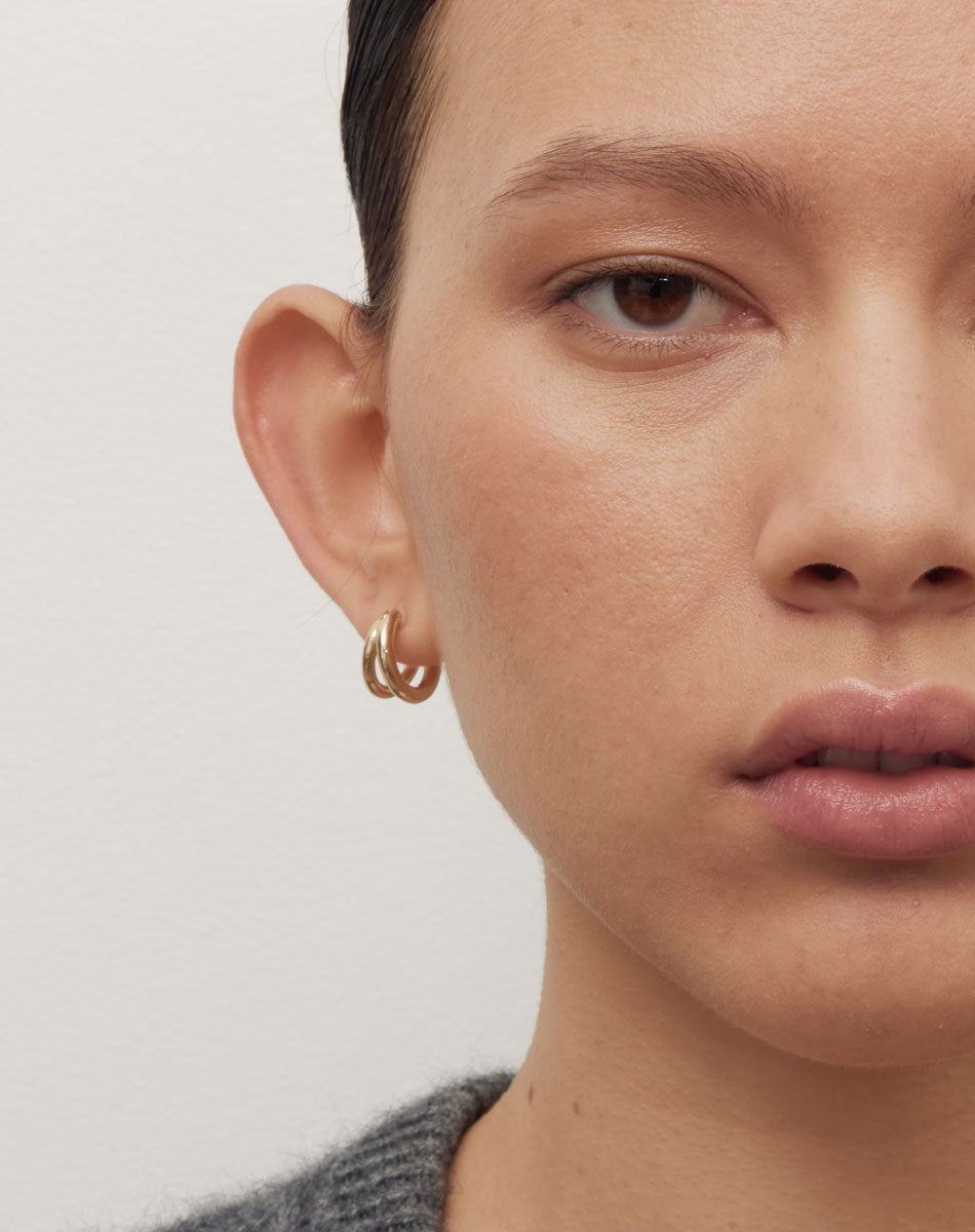 Meadowlark | Coco Hoops Medium - Gold Plated