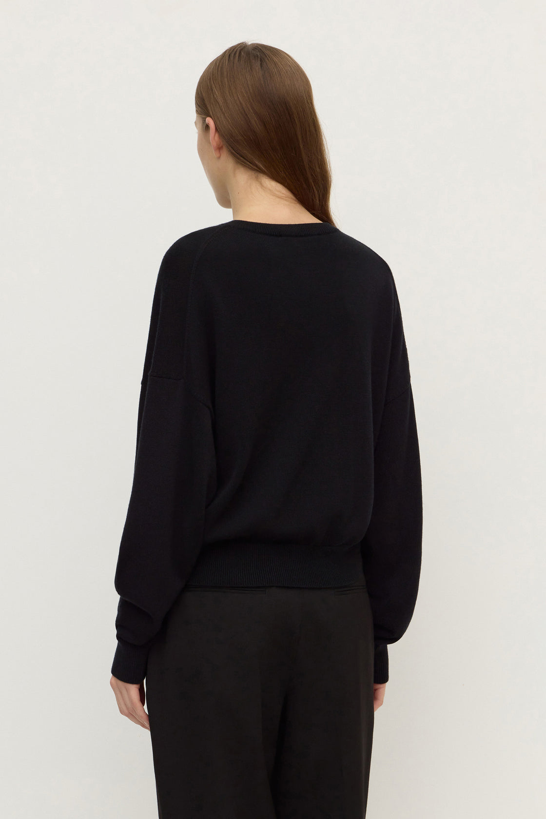Assembly Label | Mira V Neck Sweater - Black
