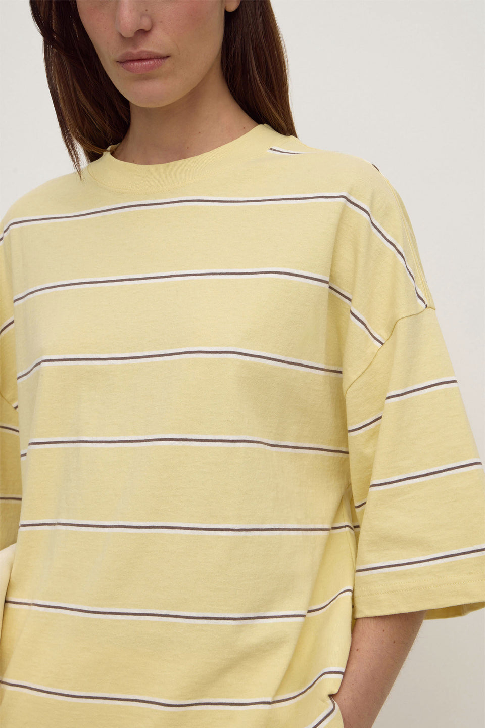 Assembly Label | Nora Cotton Stripe Oversized Tee - Rind