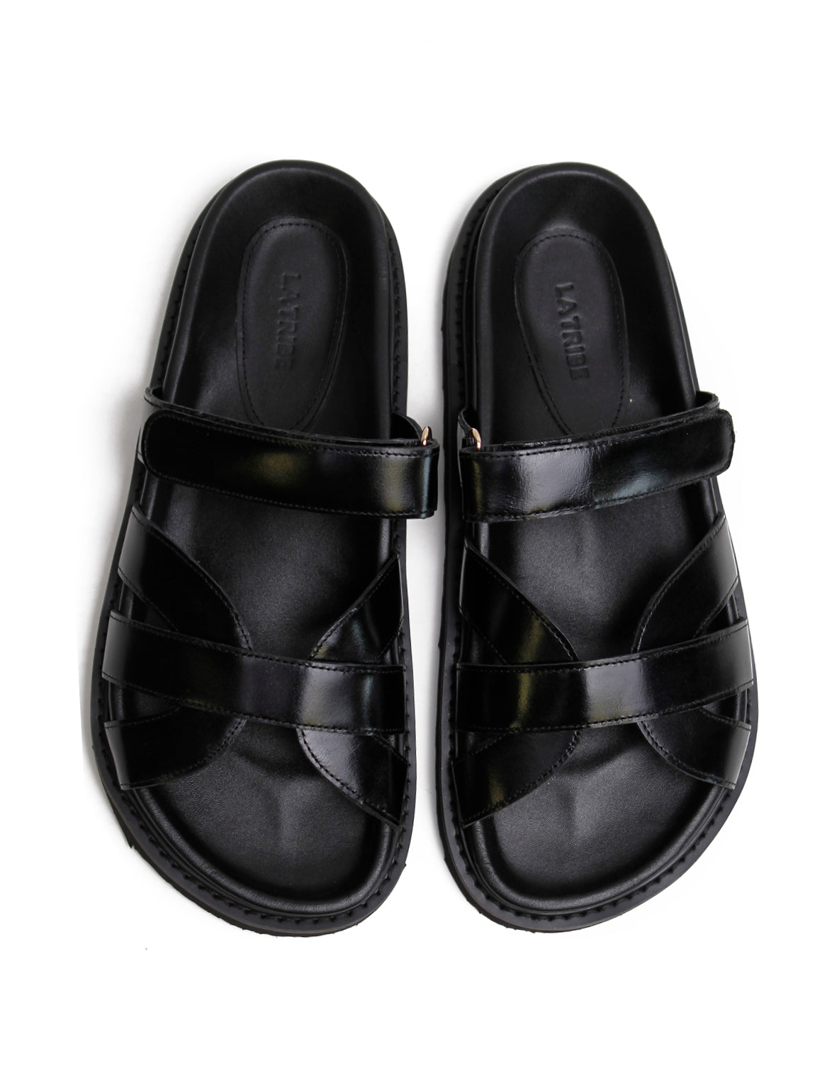 La Tribe | Olive Slide - Black
