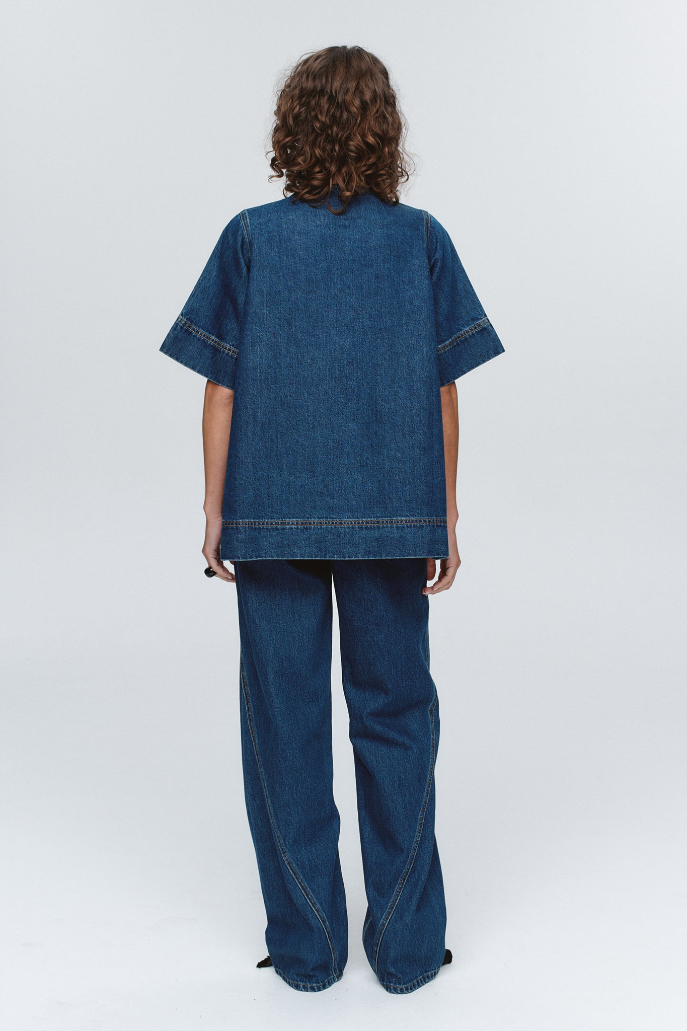 Marle | Patch Pocket Shirt - Washed Indigo