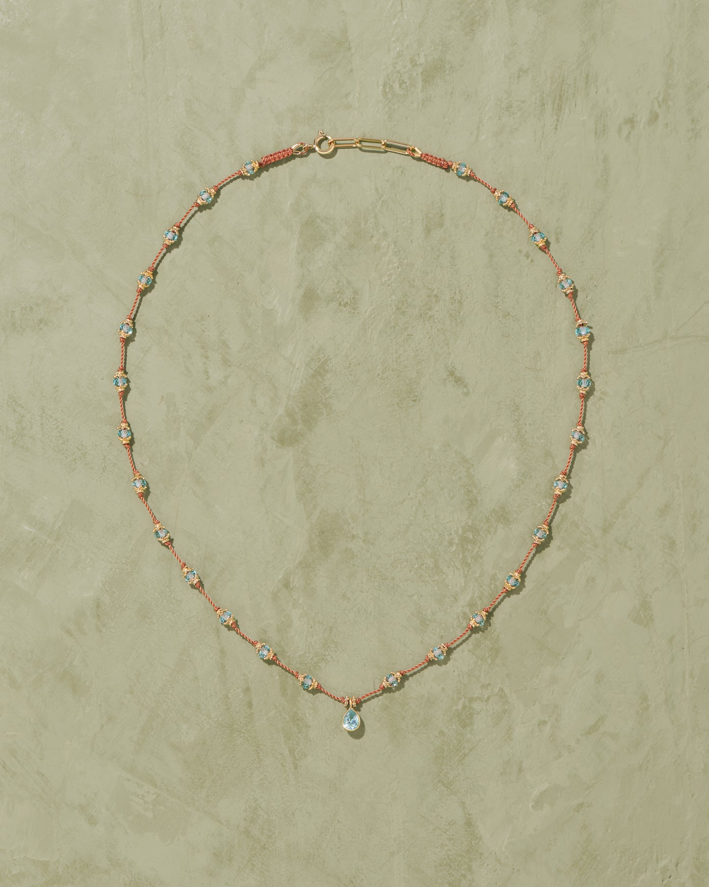 Tityaravy | Peony Talisman - Blue Topaz