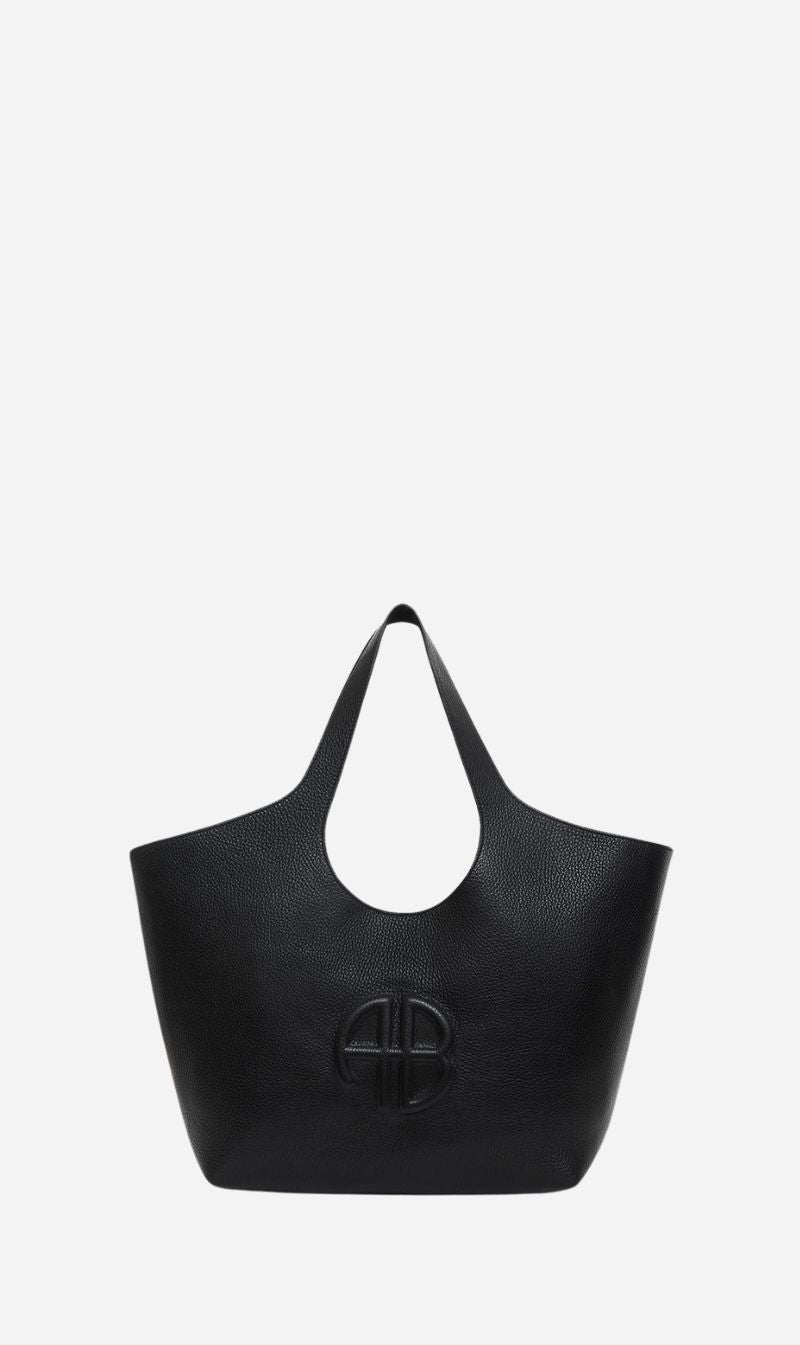 Anine Bing | Medium Lili Tote - Black Pebbled