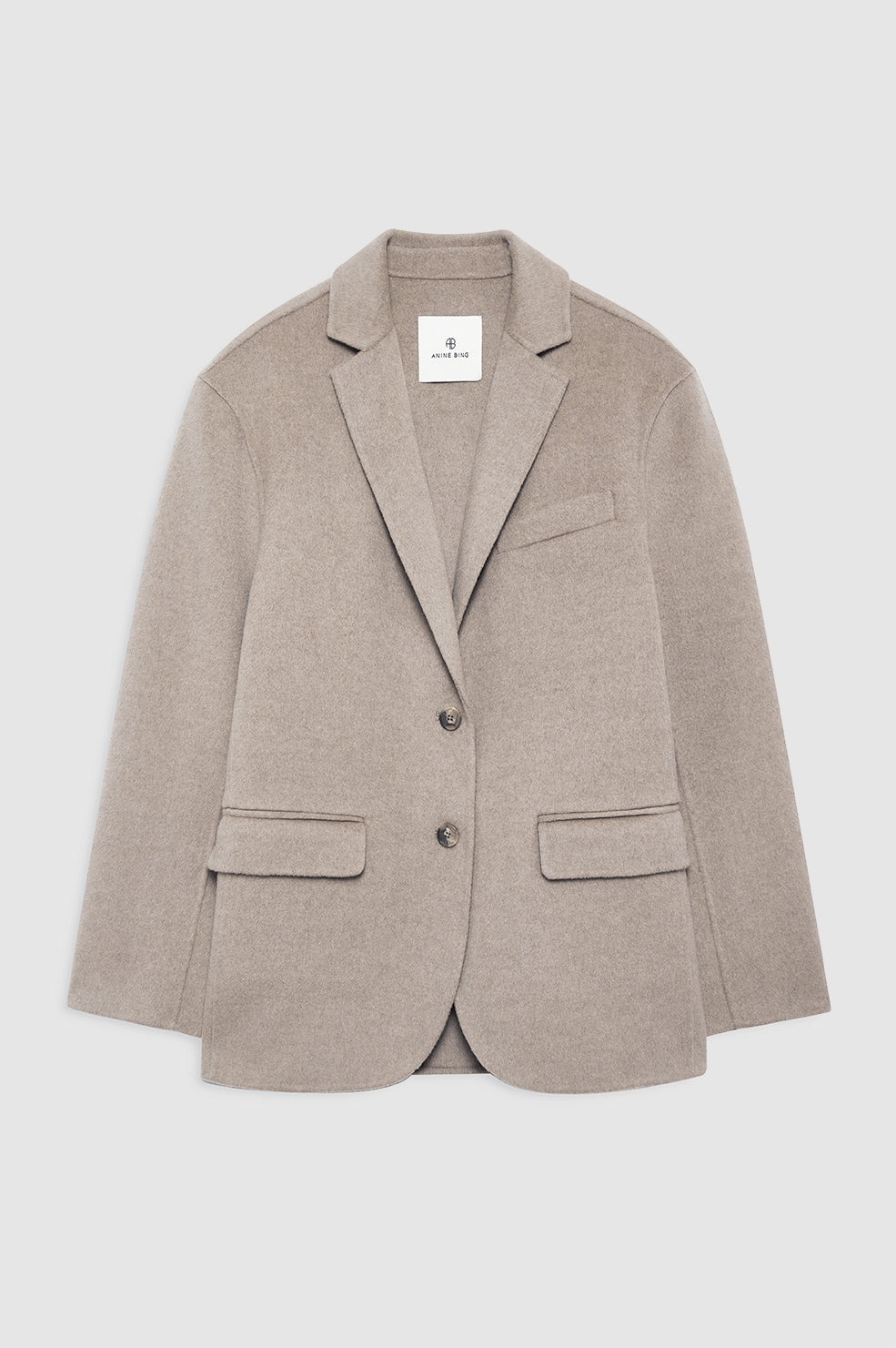 Anine Bing | Quinn Blazer - Oat Melange Cashmere