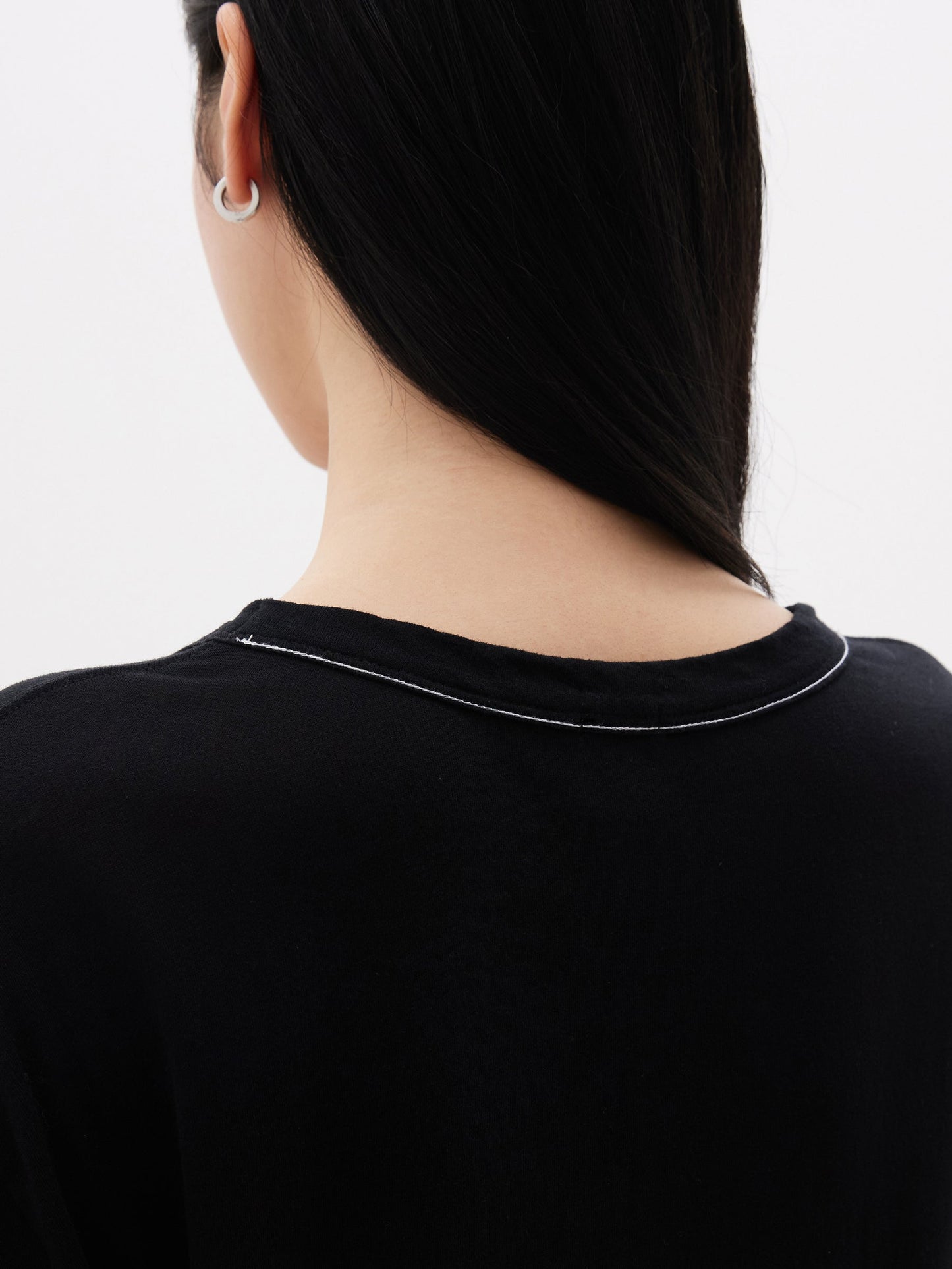Bassike | Contrast T.Shirt Dress - Black