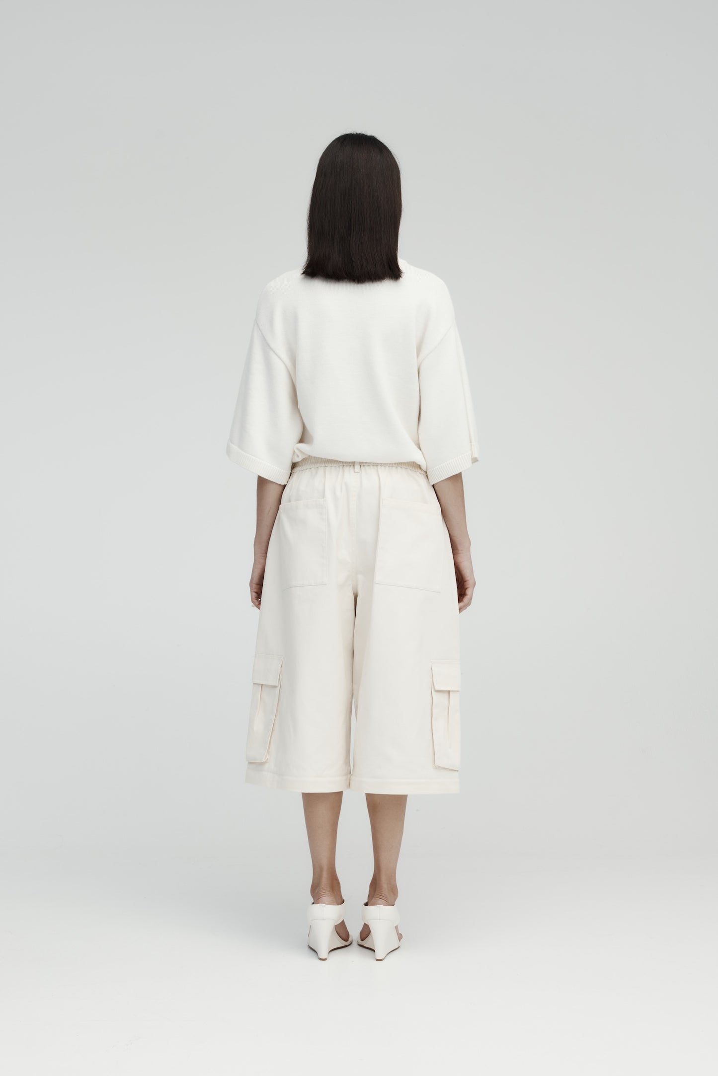 Rebe | Convertible Cargo Trouser - Ecru
