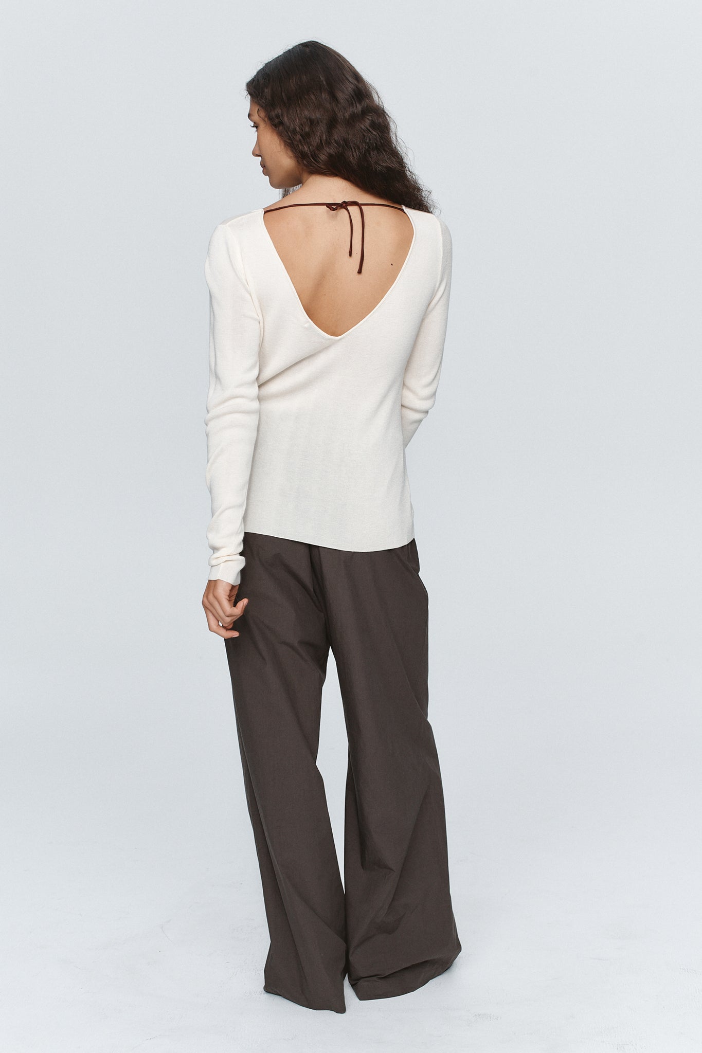 Marle | Reese Top - Ivory/Sangria