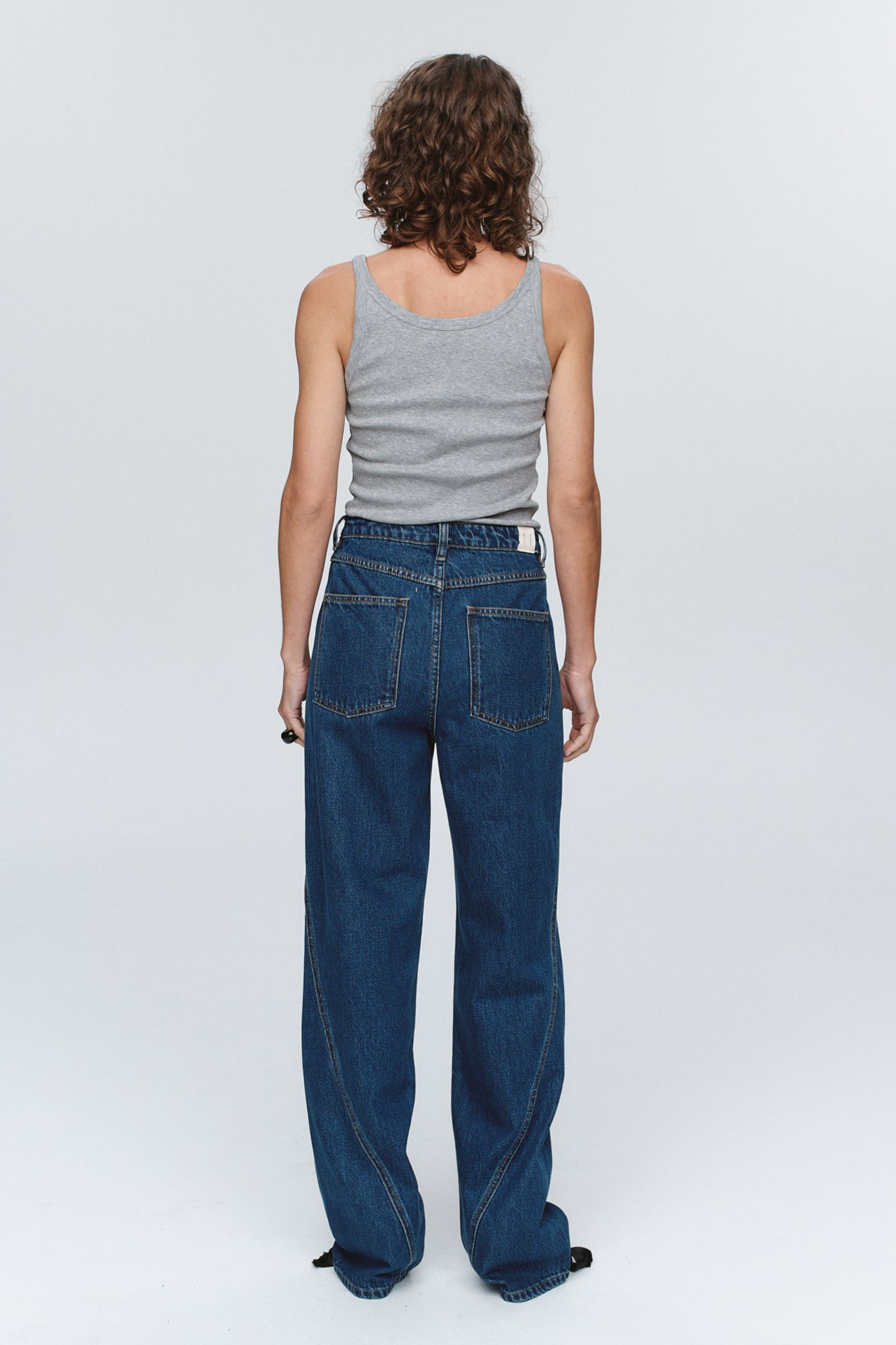 Marle | Relaxed Curve Jean - Washed Indigo