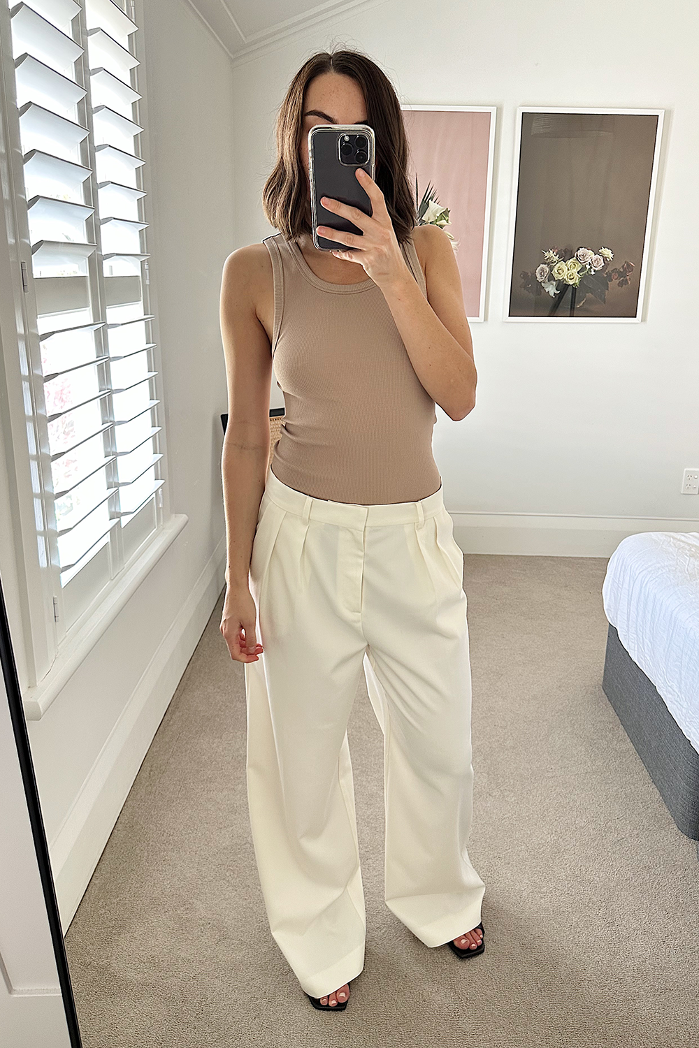 Rebe | Ribbed Tank Top - Taupe